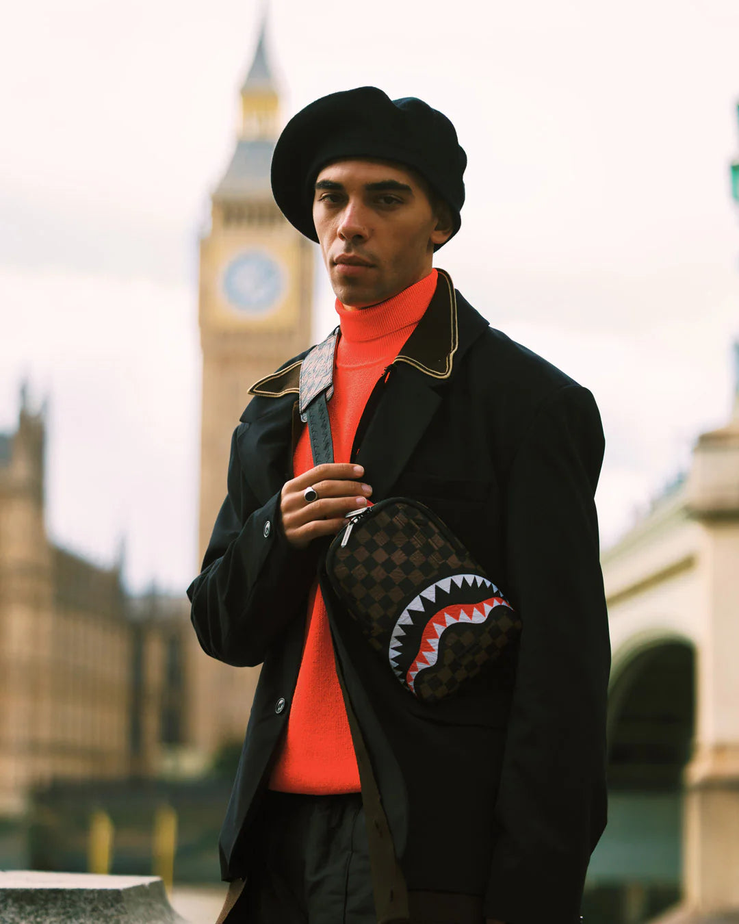 SPRAYGROUND THE PRIVATE JET SHARK CLUB BACKPACK SLING