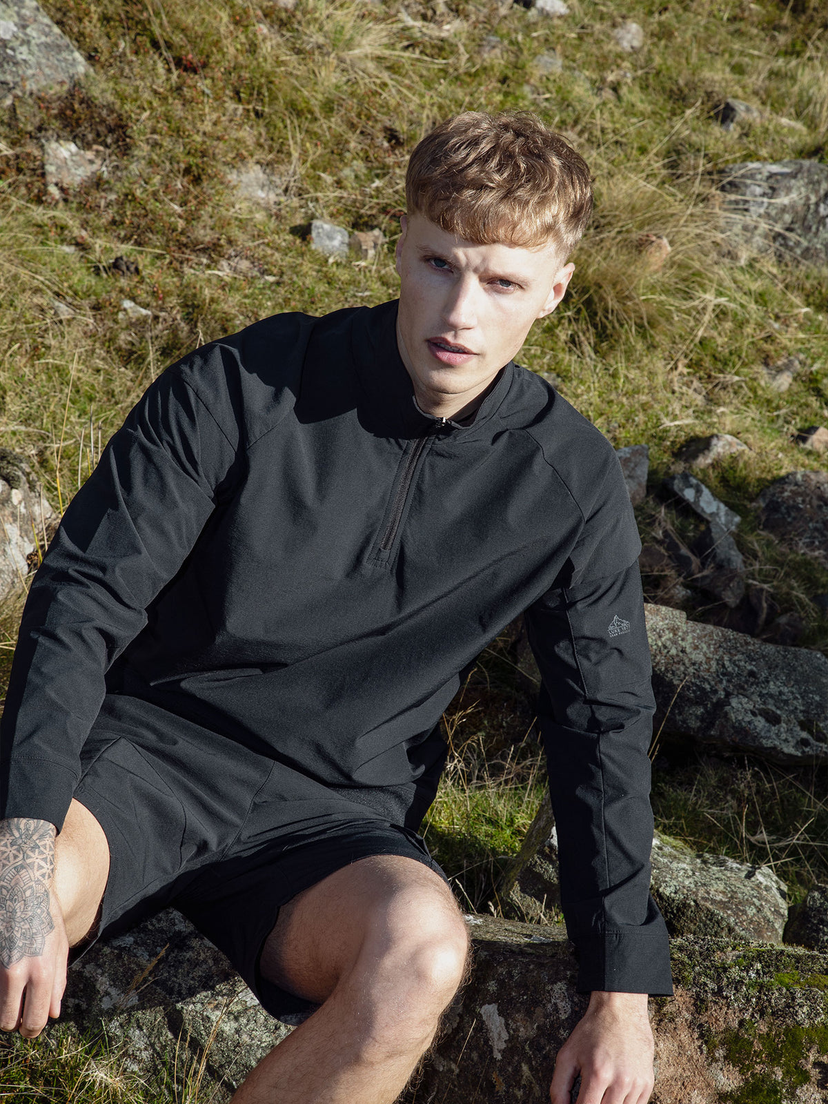 Men's black sweatshirt.