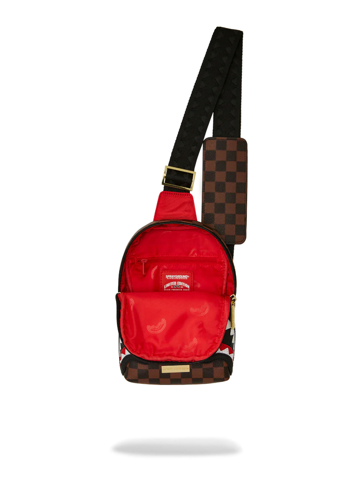 SPRAYGROUND SAWTOOTH SHARKS IN PARIS ONE-STRAP SLING