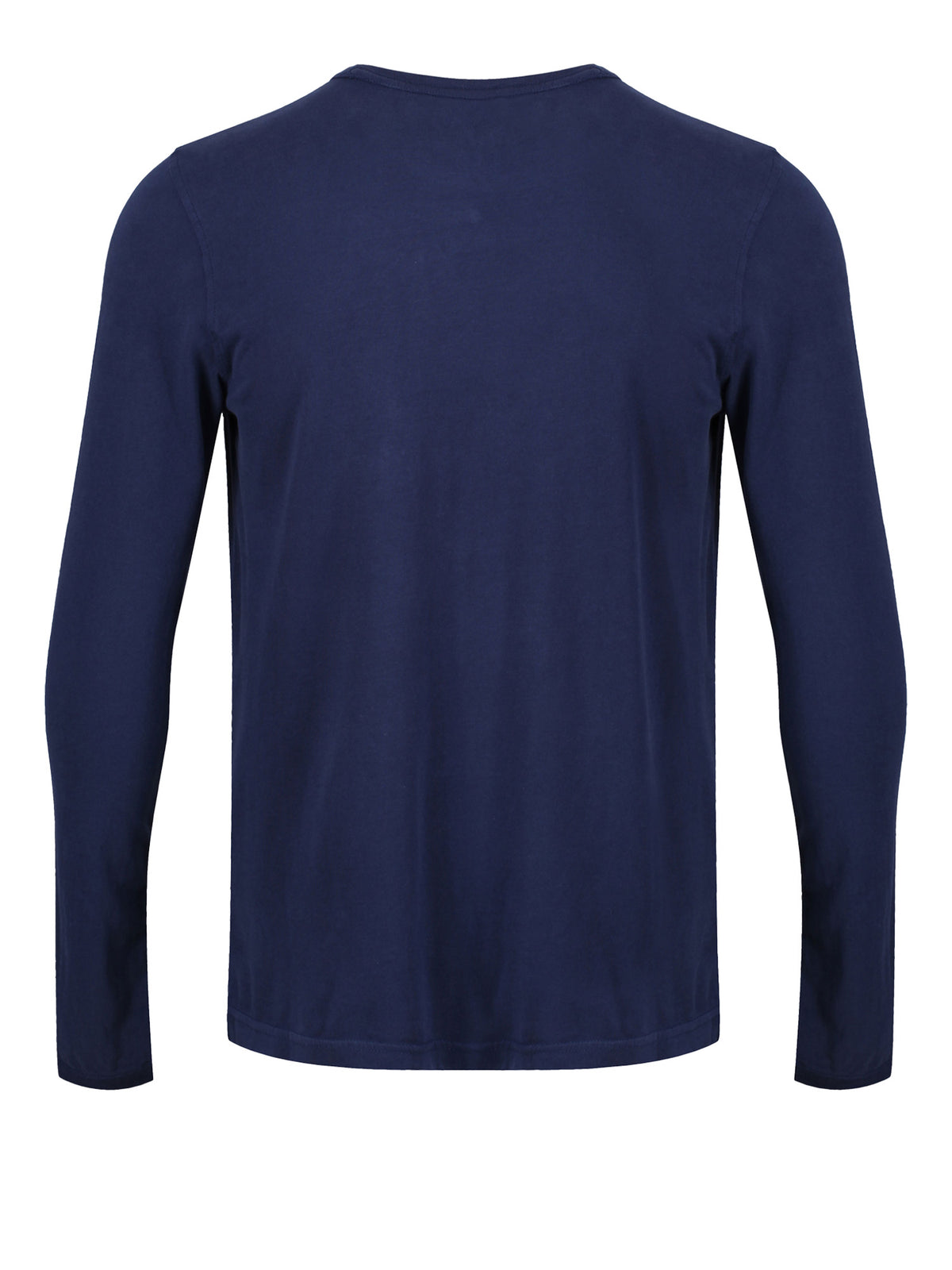 Men's navy t-shirt with crew neck and short sleeves.