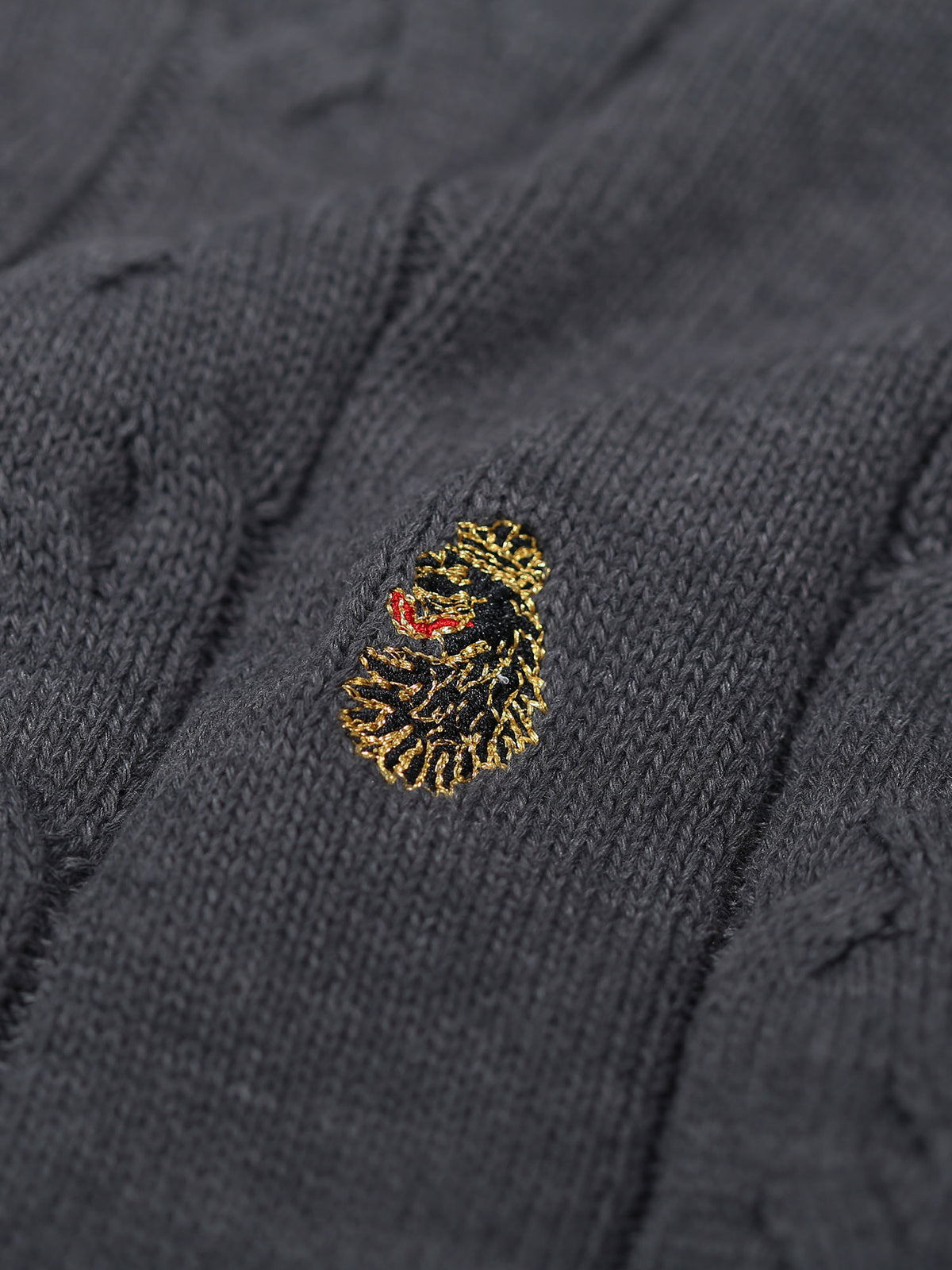 MORDEN KNITTED JUMPER - Charcoal