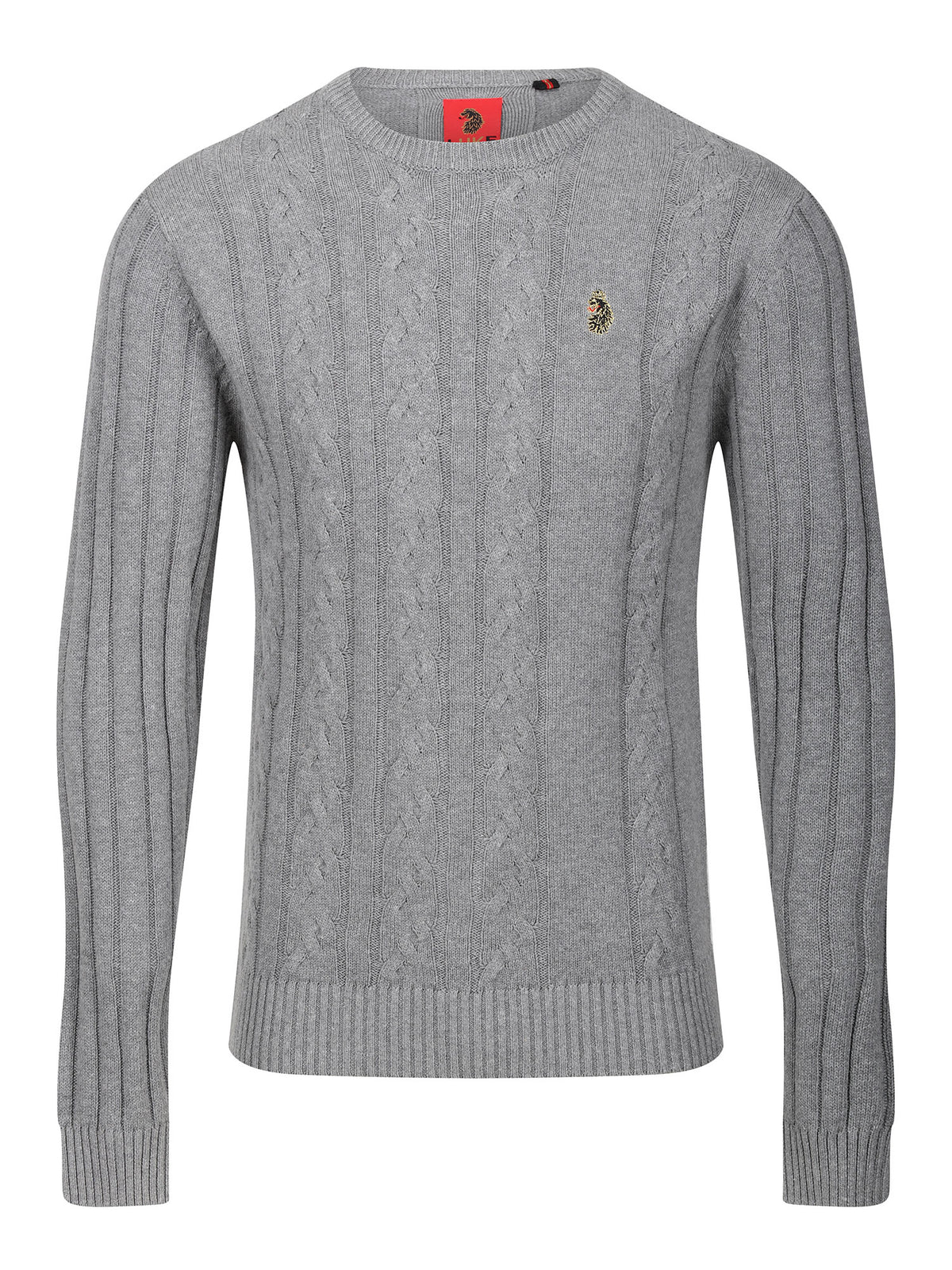 MORDEN KNITTED JUMPER - MID GREY