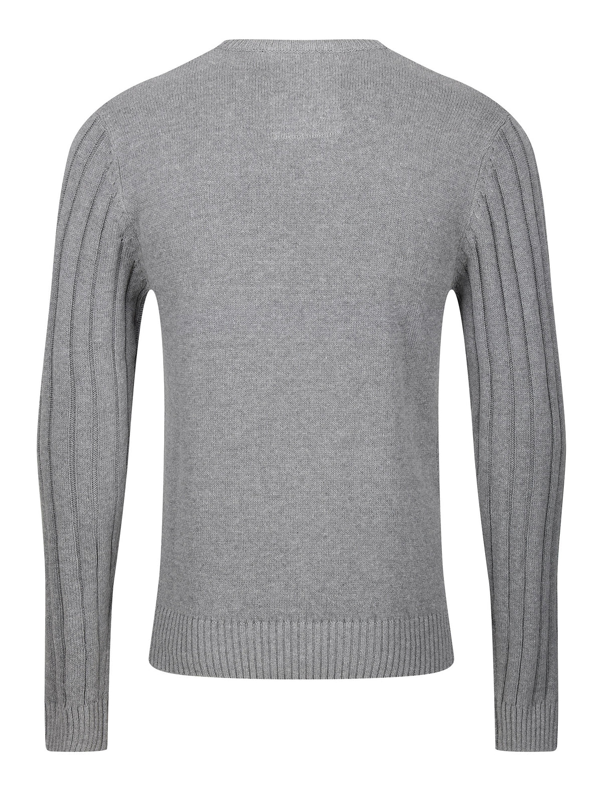 MORDEN KNITTED JUMPER - MID GREY