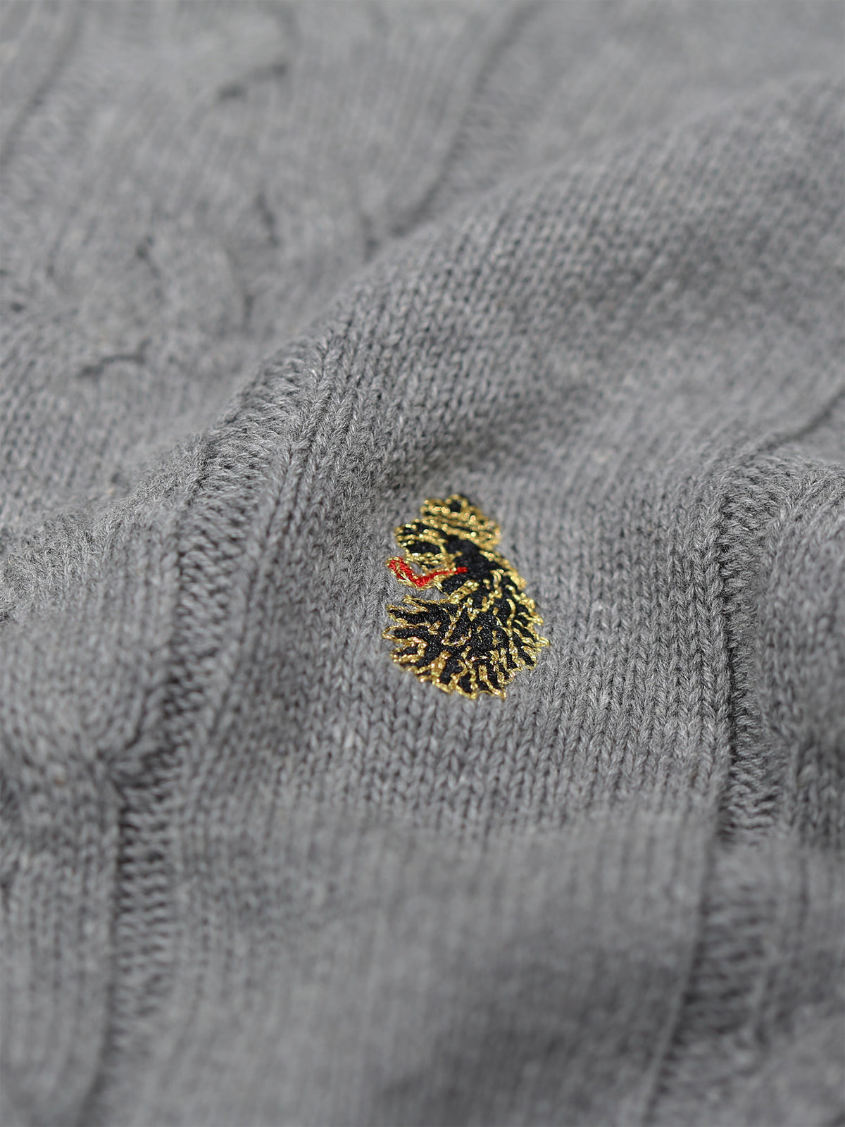 MORDEN KNITTED JUMPER - MID GREY