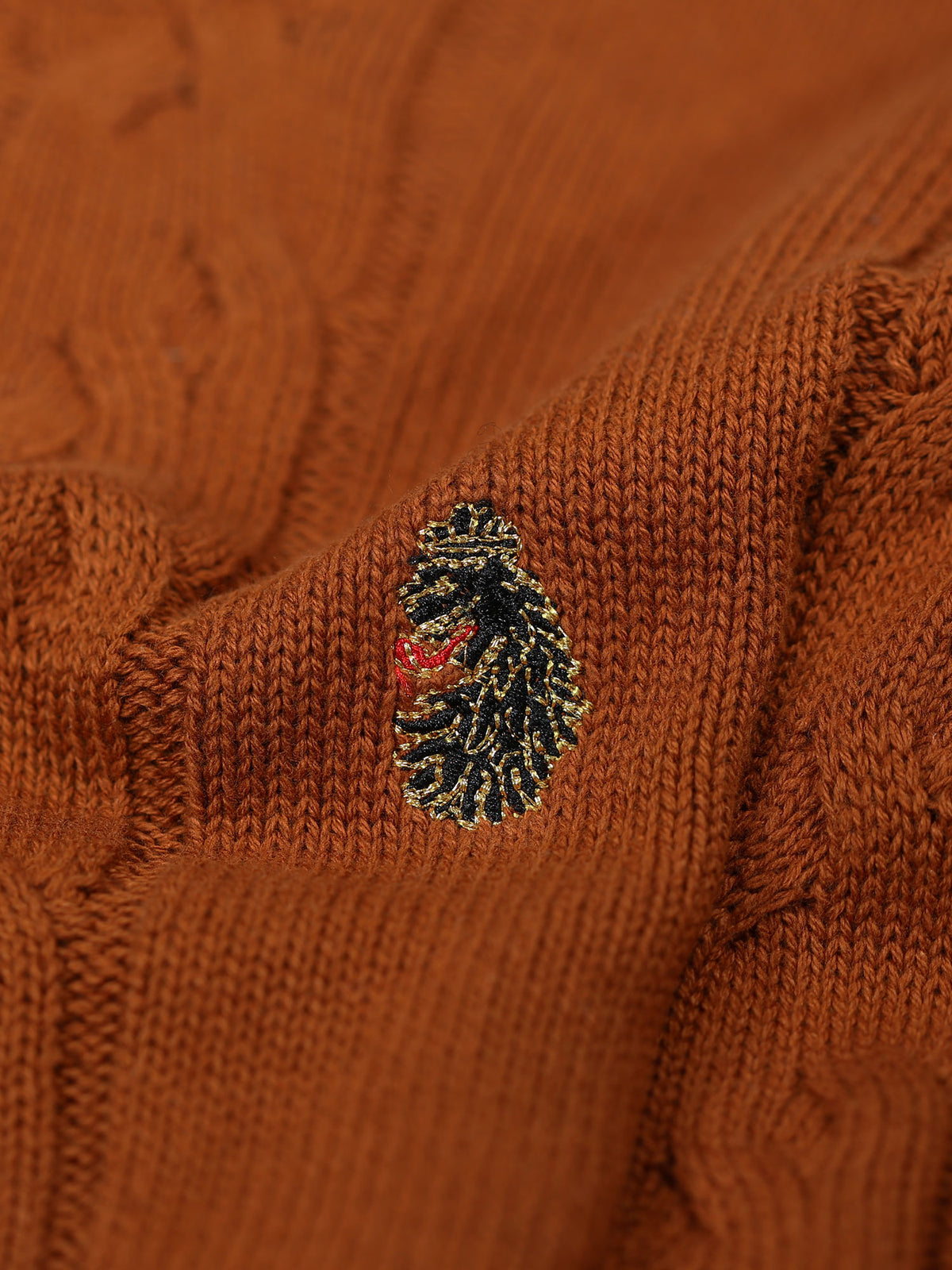 MORDEN KNITTED JUMPER - Tobacco