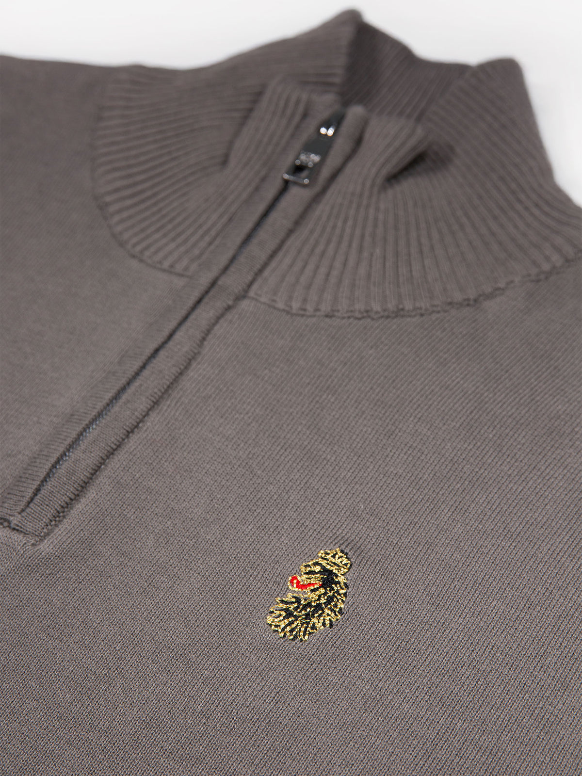 PRETENDER QUARTER ZIP KNITTED JUMPER