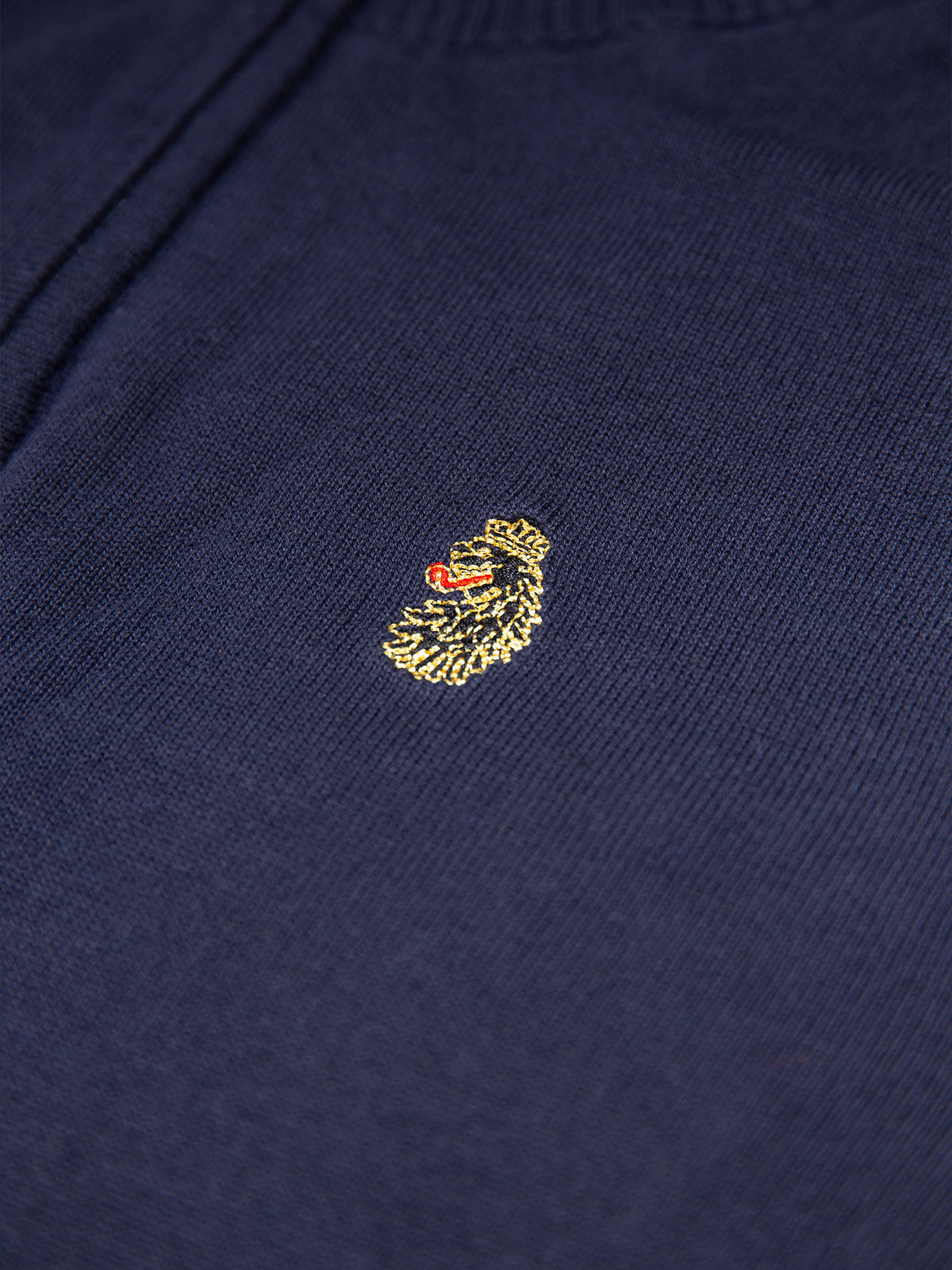Pretender Quarter Zip Knitted Jumper - Navy