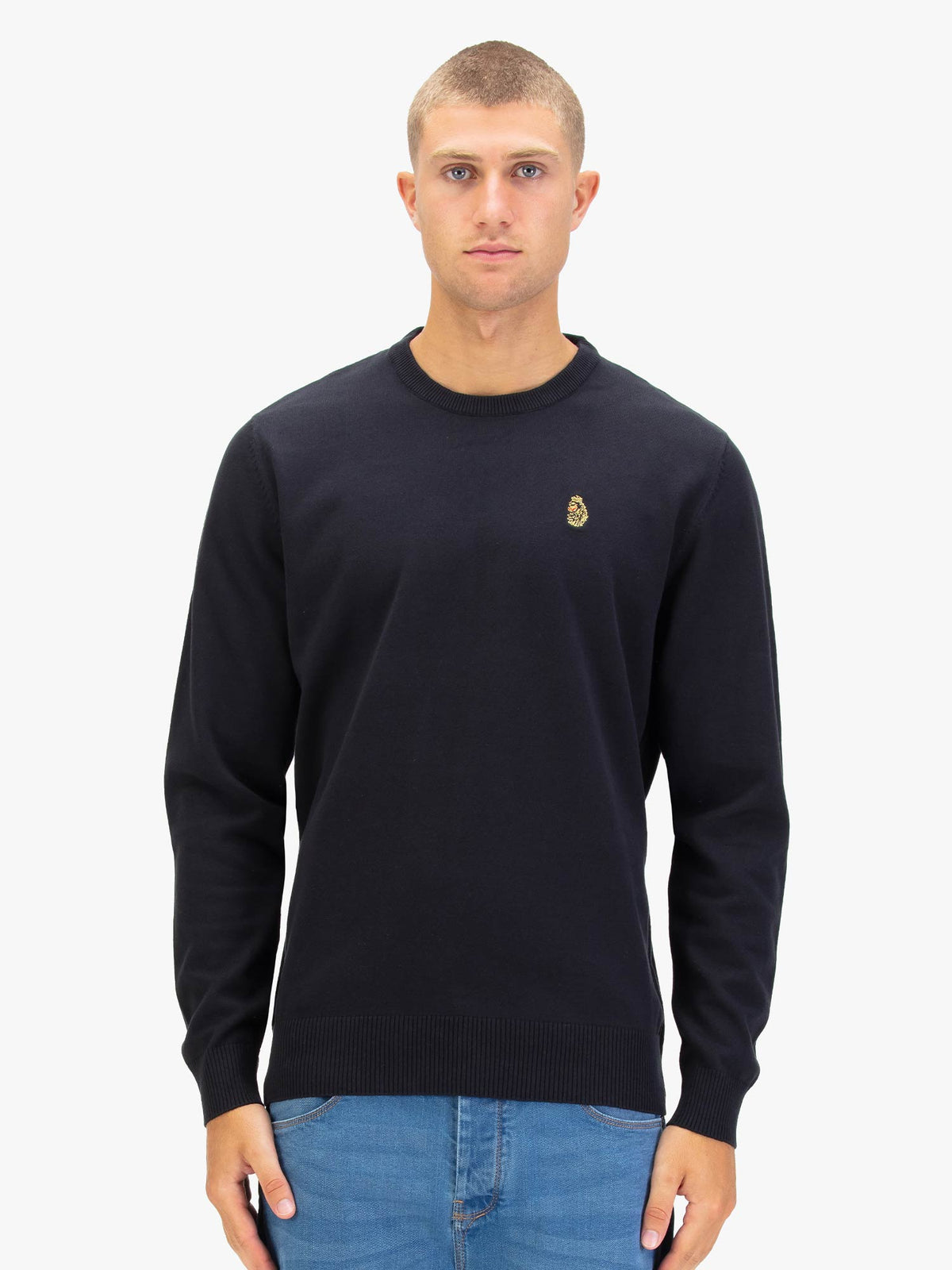 Men's black jumper.