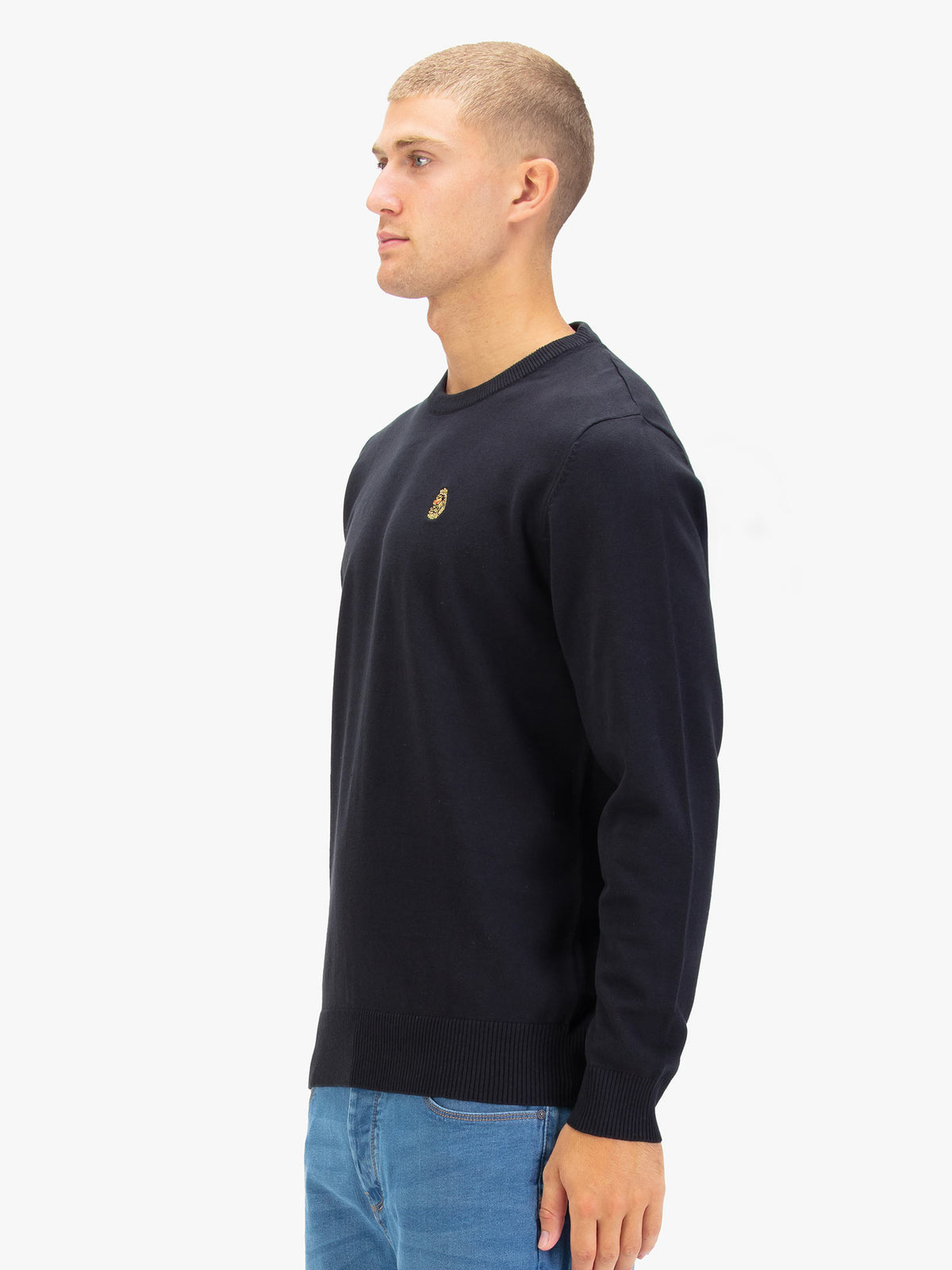 Men's black jumper.