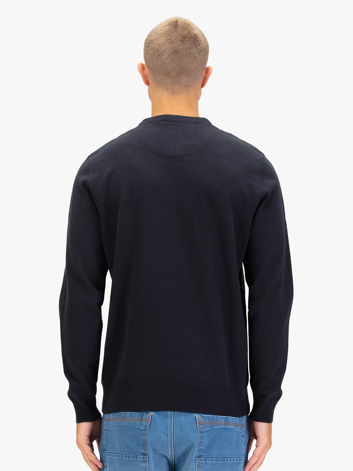 Men's black jumper.
