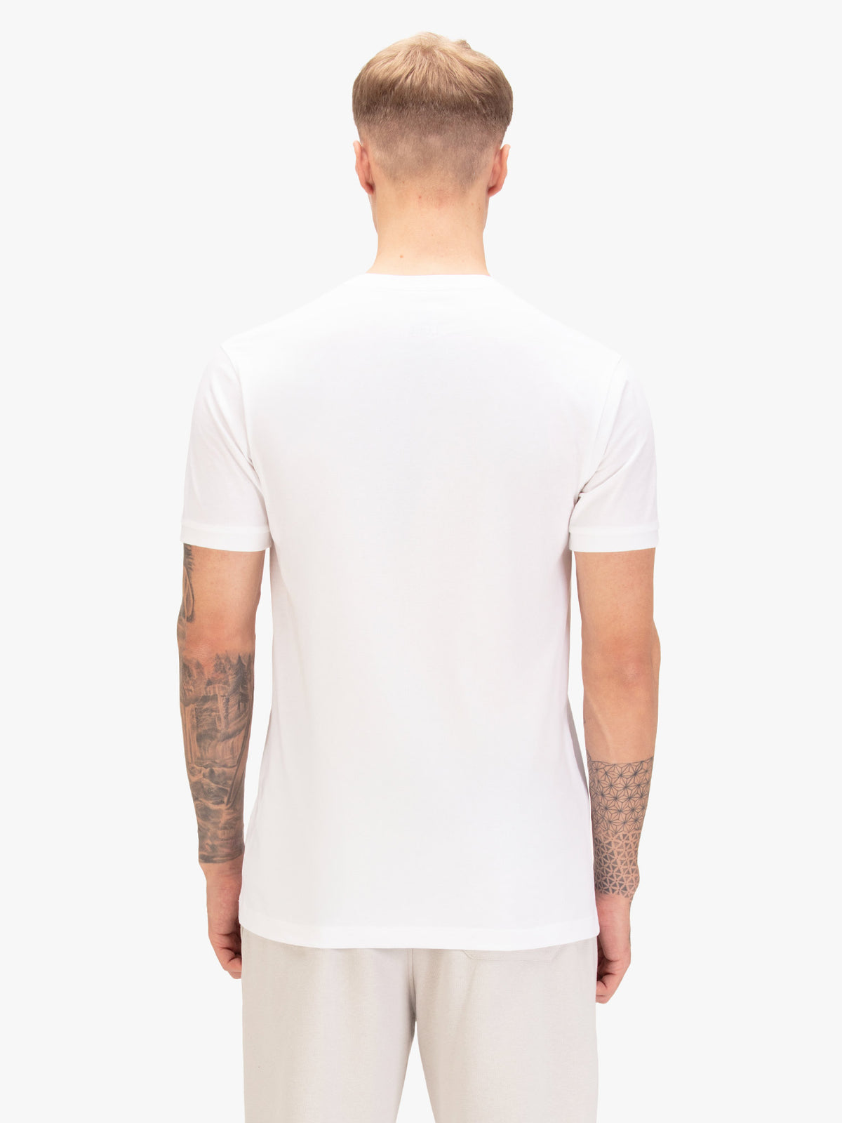 Men's multi t-shirt with crew neck and short sleeves, detail view 2