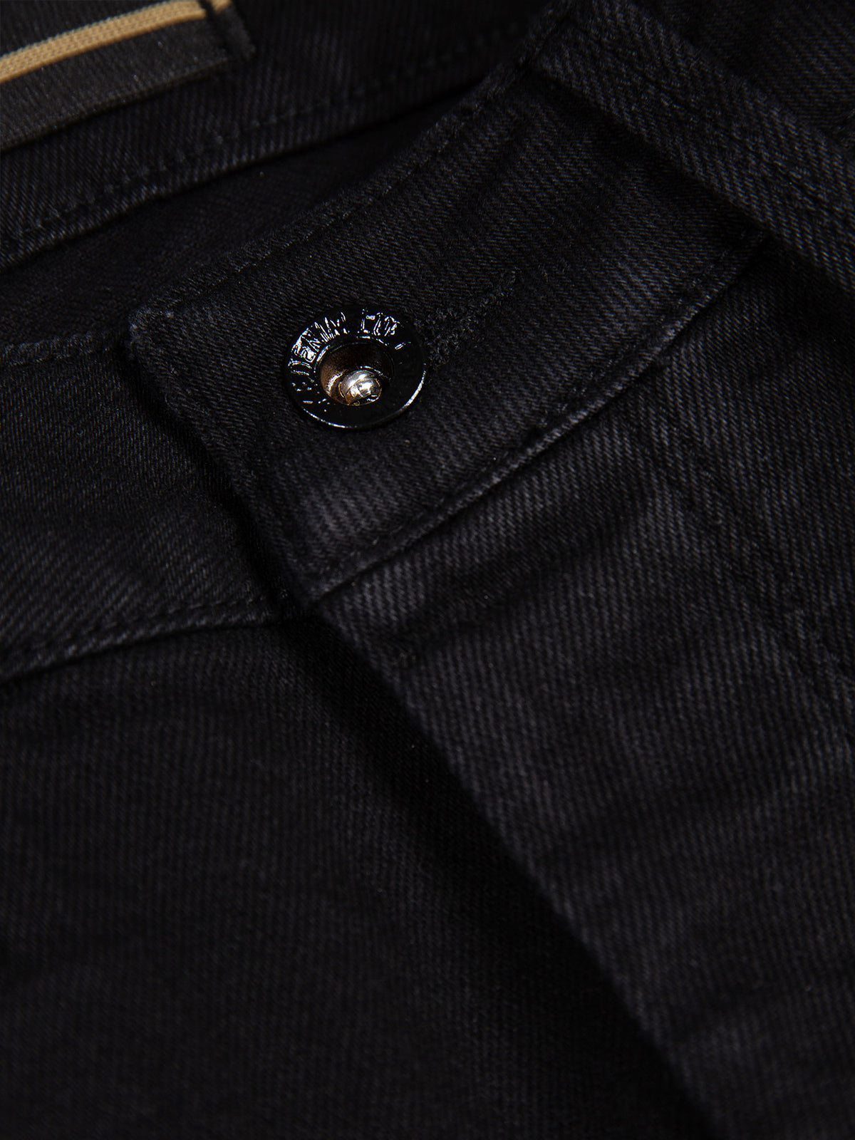 Men's black jeans.