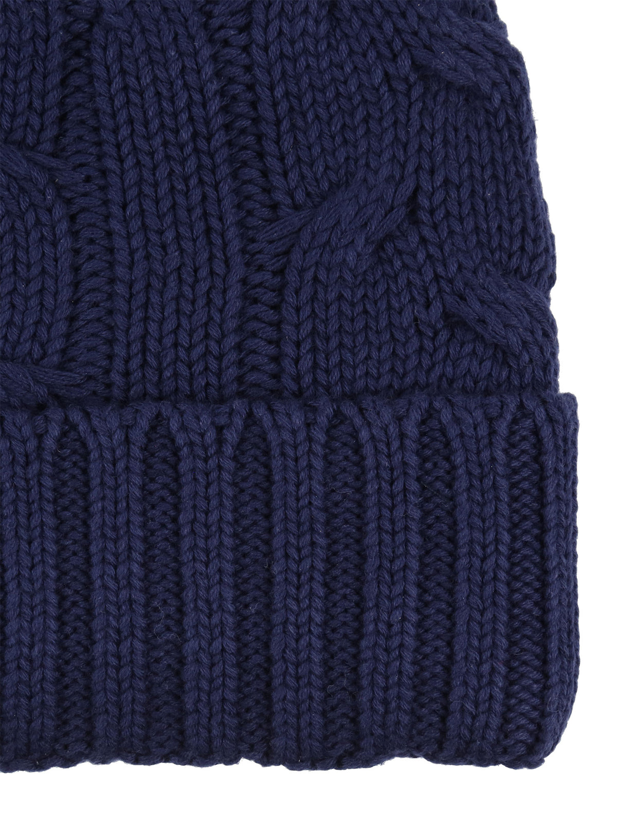 Men's navy beanie.
