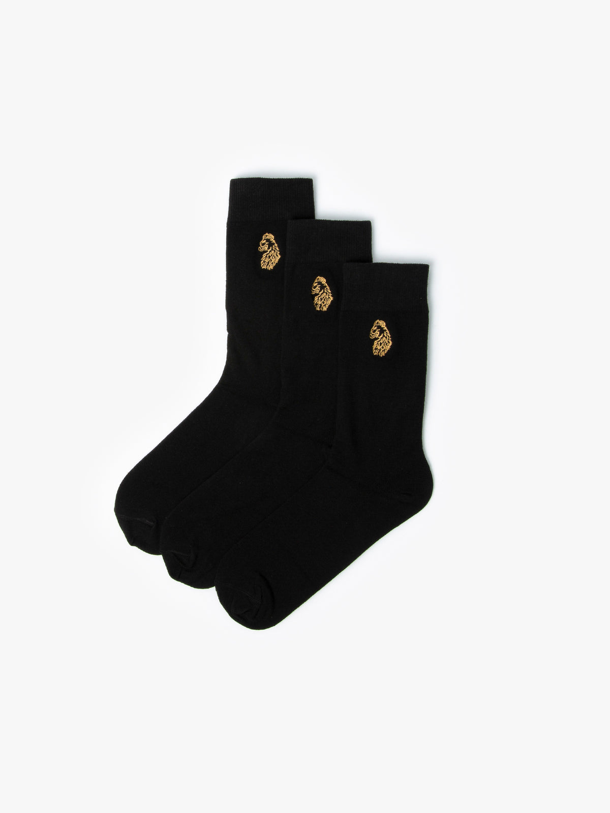 Antiki 3 Pack Socks - Black