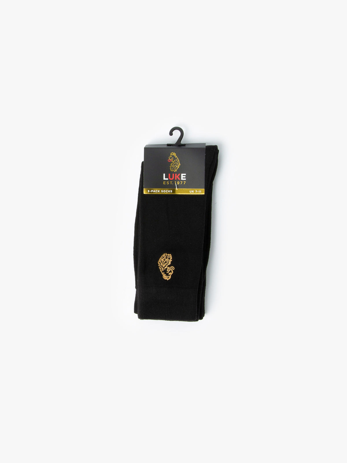 Antiki 3 Pack Socks - Black