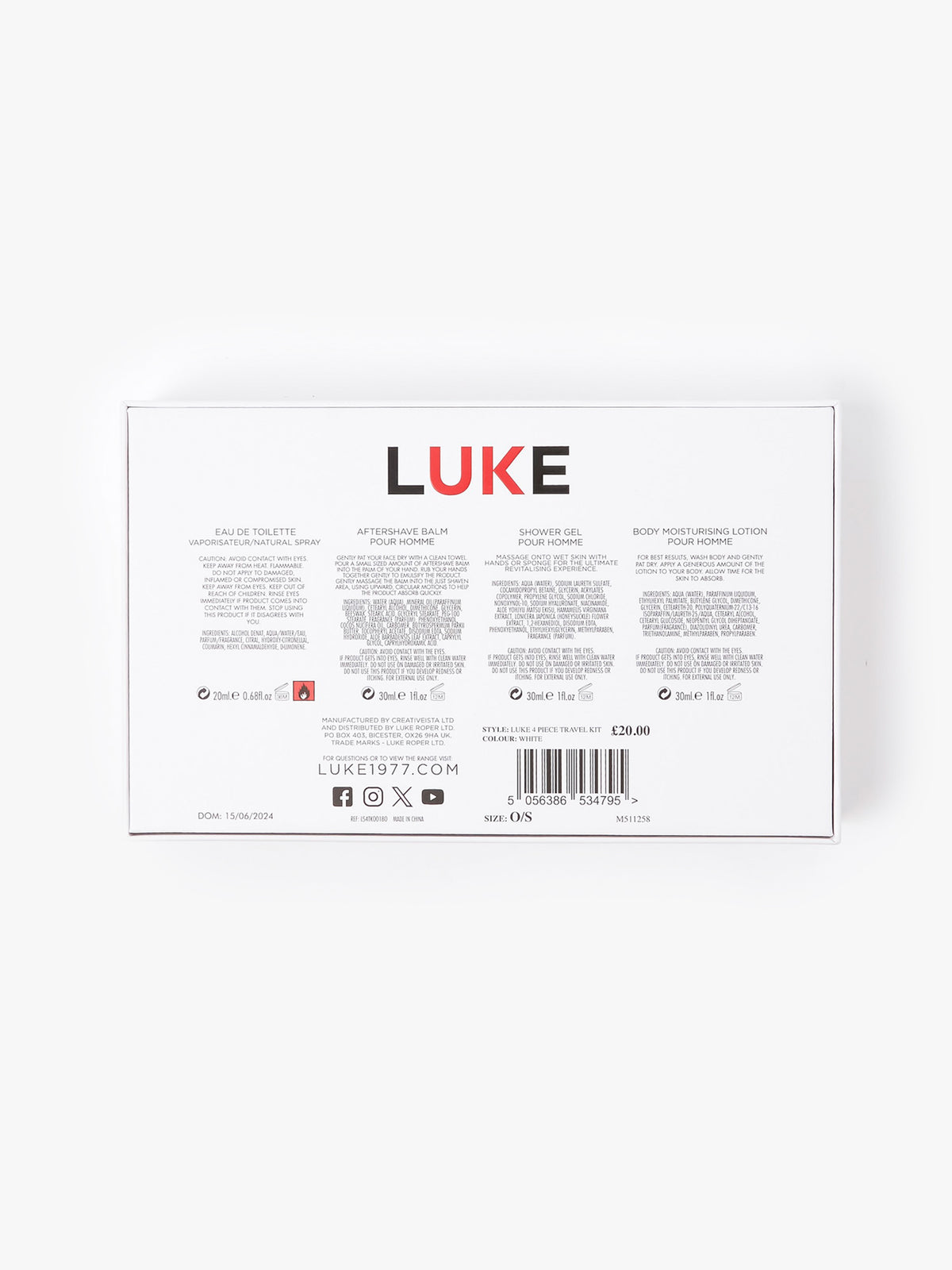 Luke 4 Piece Travel Kit