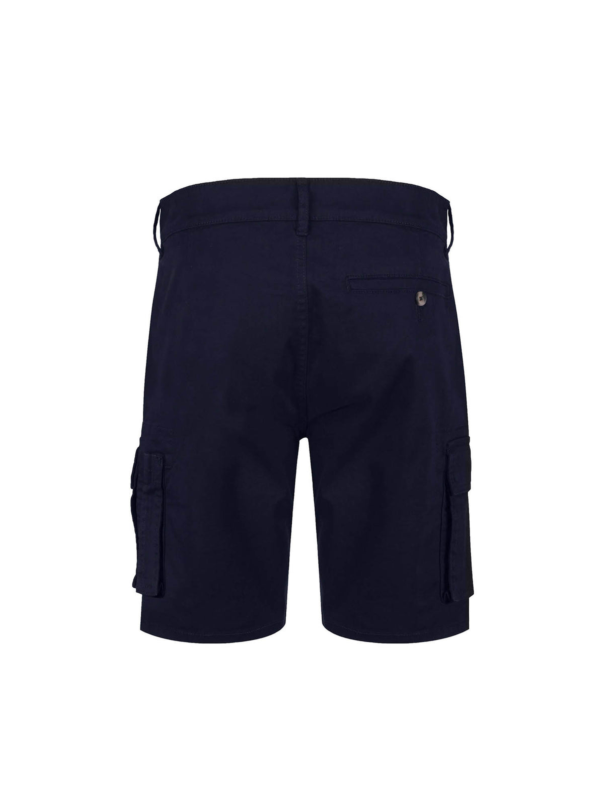 Men's navy shorts with drawstring waistband.