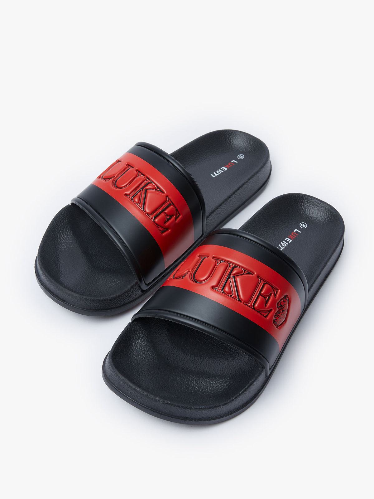 Men's black footwear.