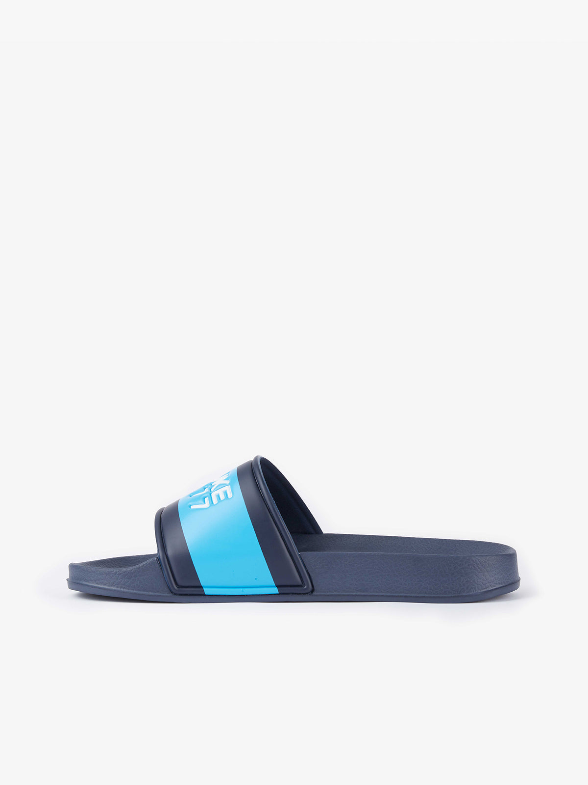 Men's navy footwear.