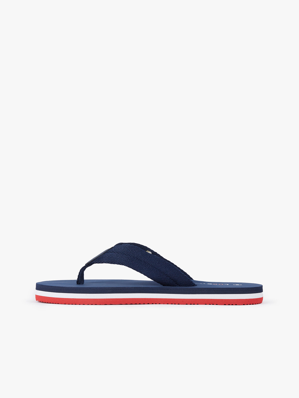 Men's navy footwear.
