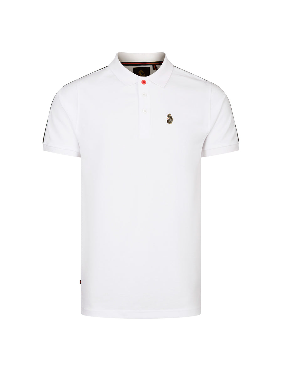 Luke 1977 Men's White New Willtape Pique Polo | Short Sleeve