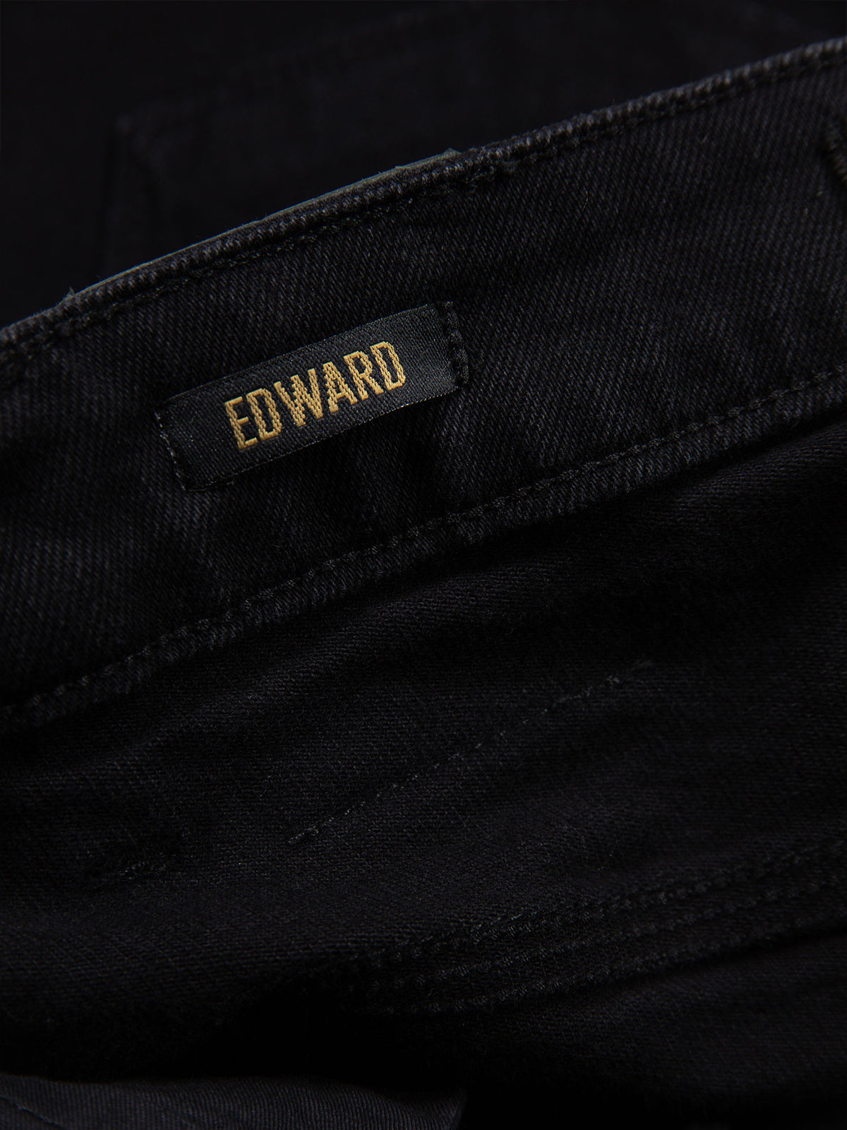 Men's black jeans.