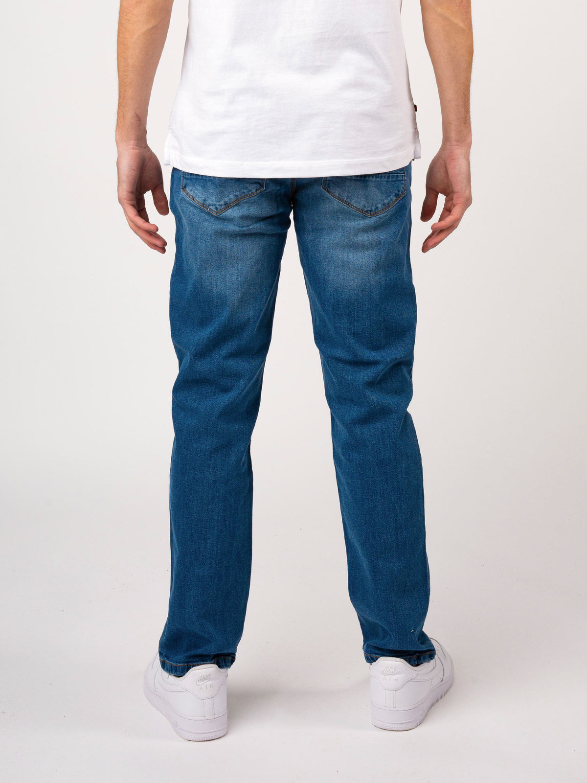 Edward Regular Fit Jeans - Mid Blue