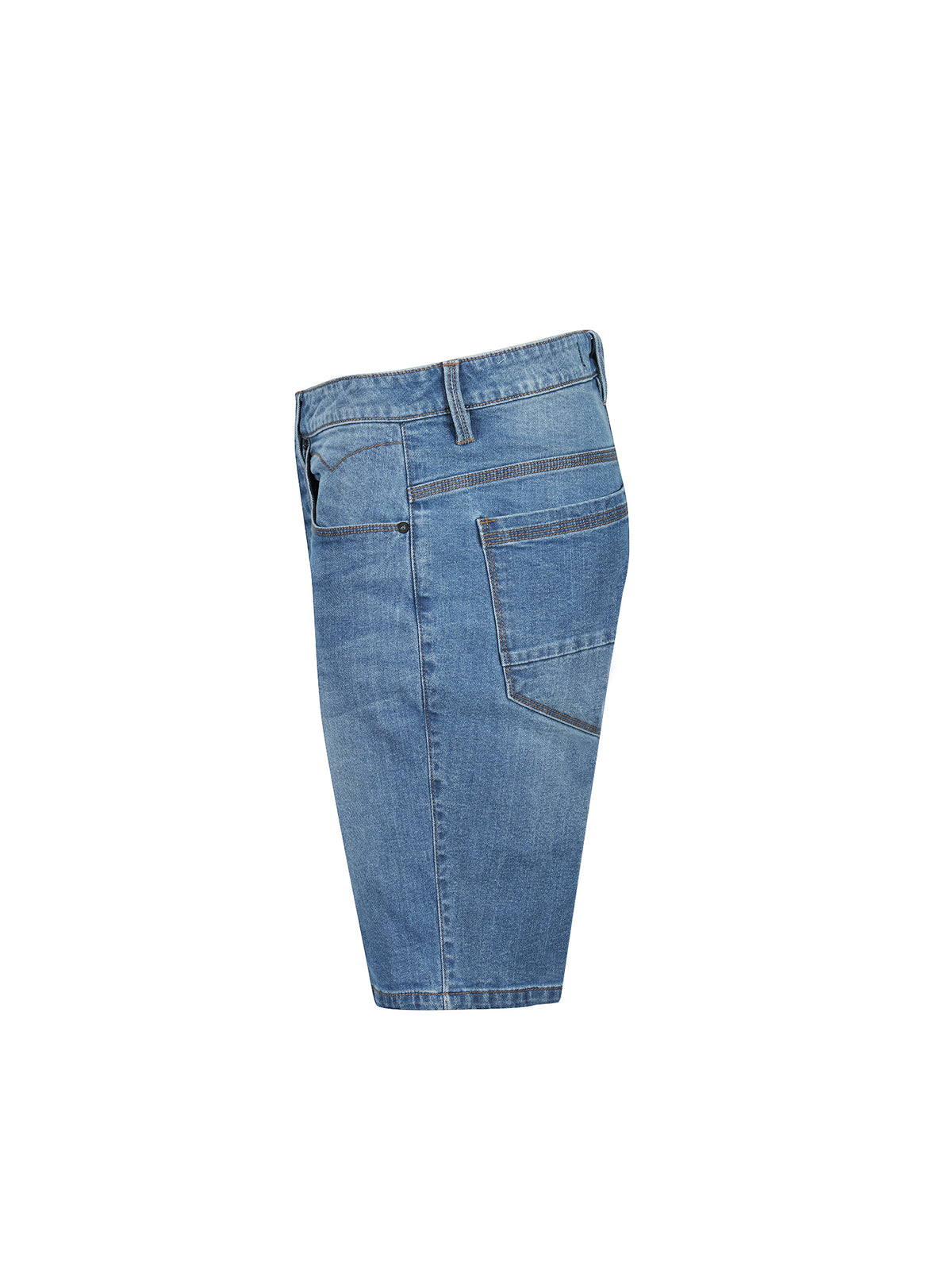 SHORT EDWARD WASH DENIM SHORTS - Mid Blue