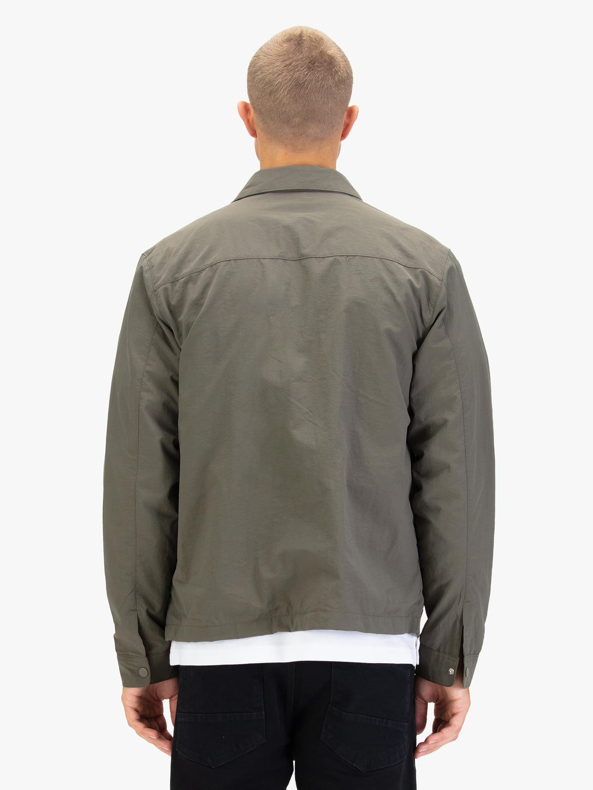 Men's green jacket.