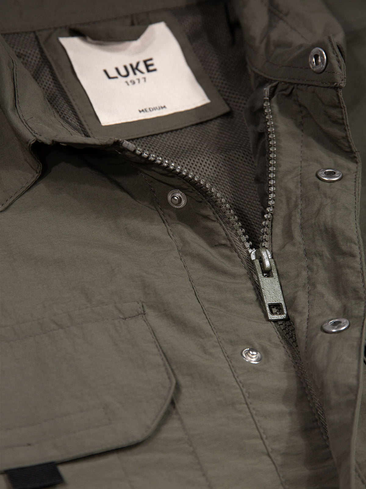 Men's green jacket.