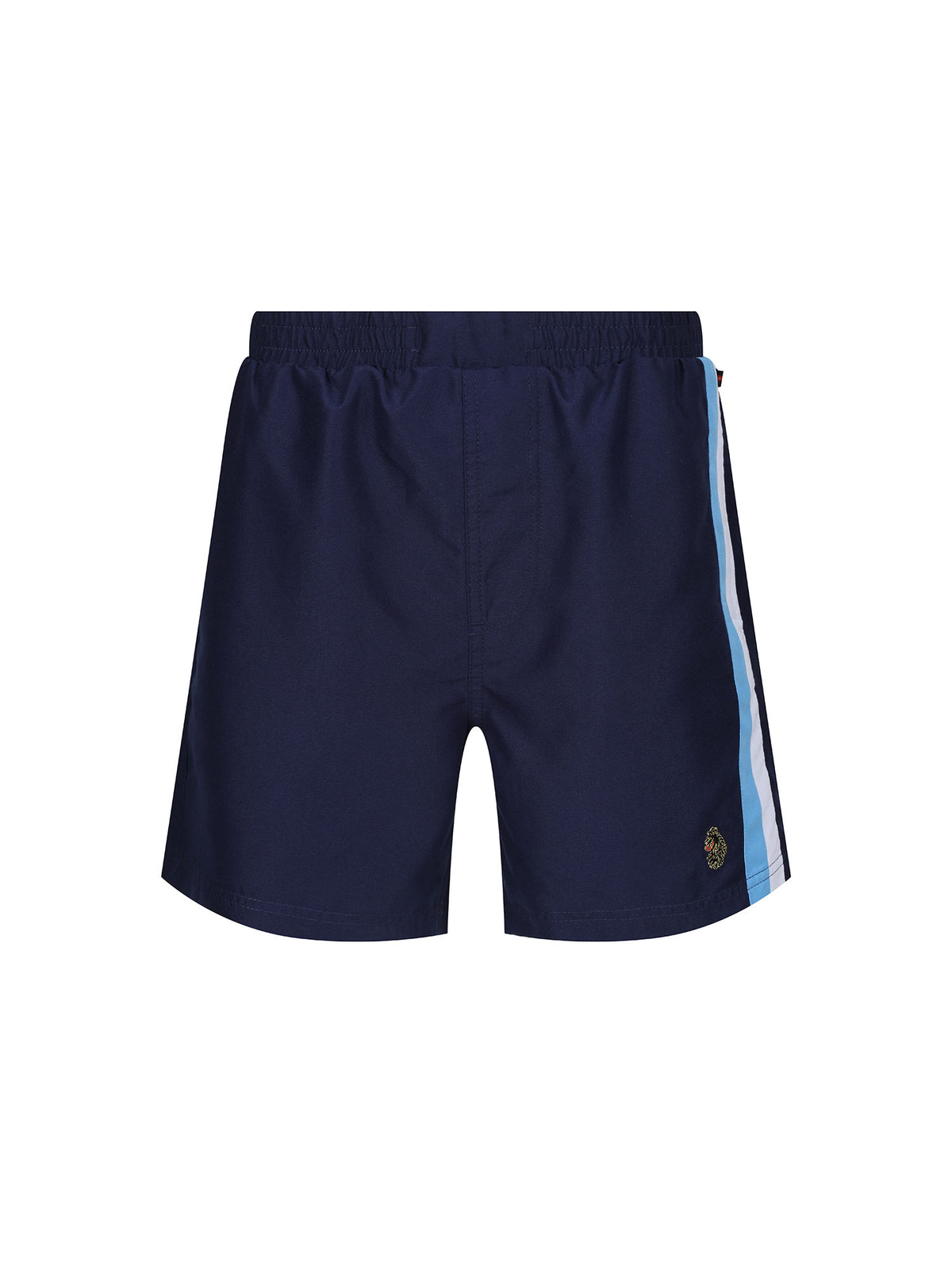 Boy's shorts with jersey and striped, front view