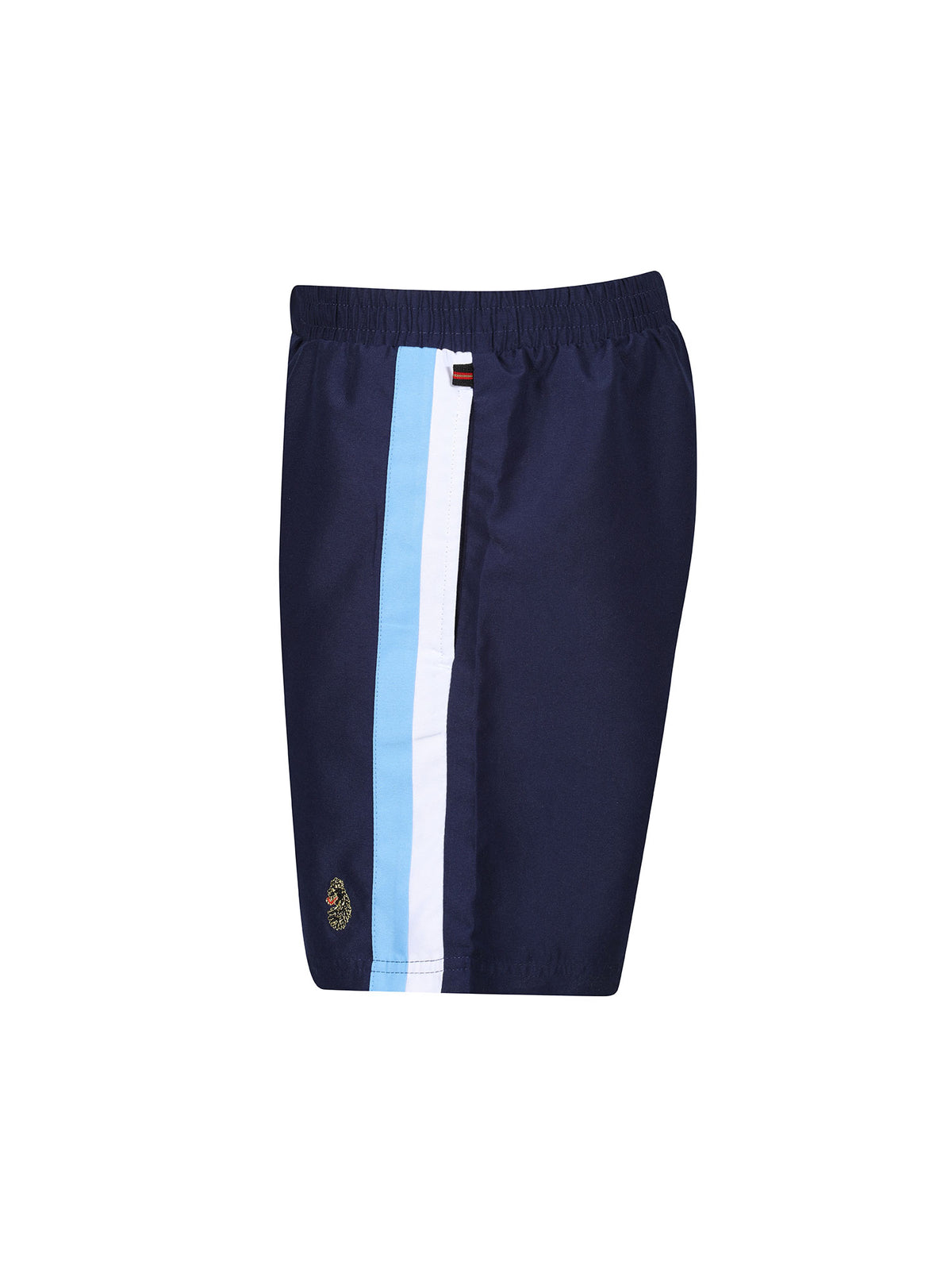 Boy's shorts with jersey and striped, side view