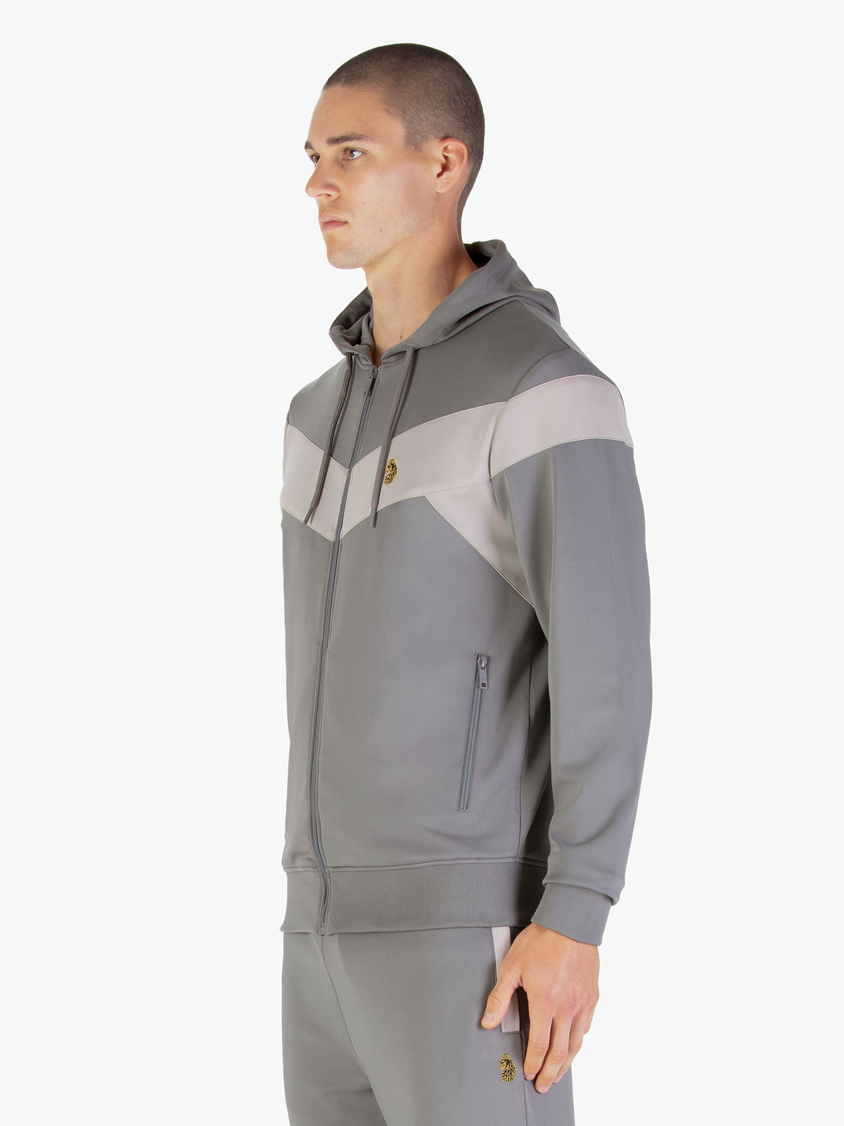 BALDUR ZIP PANELLED HOODIE