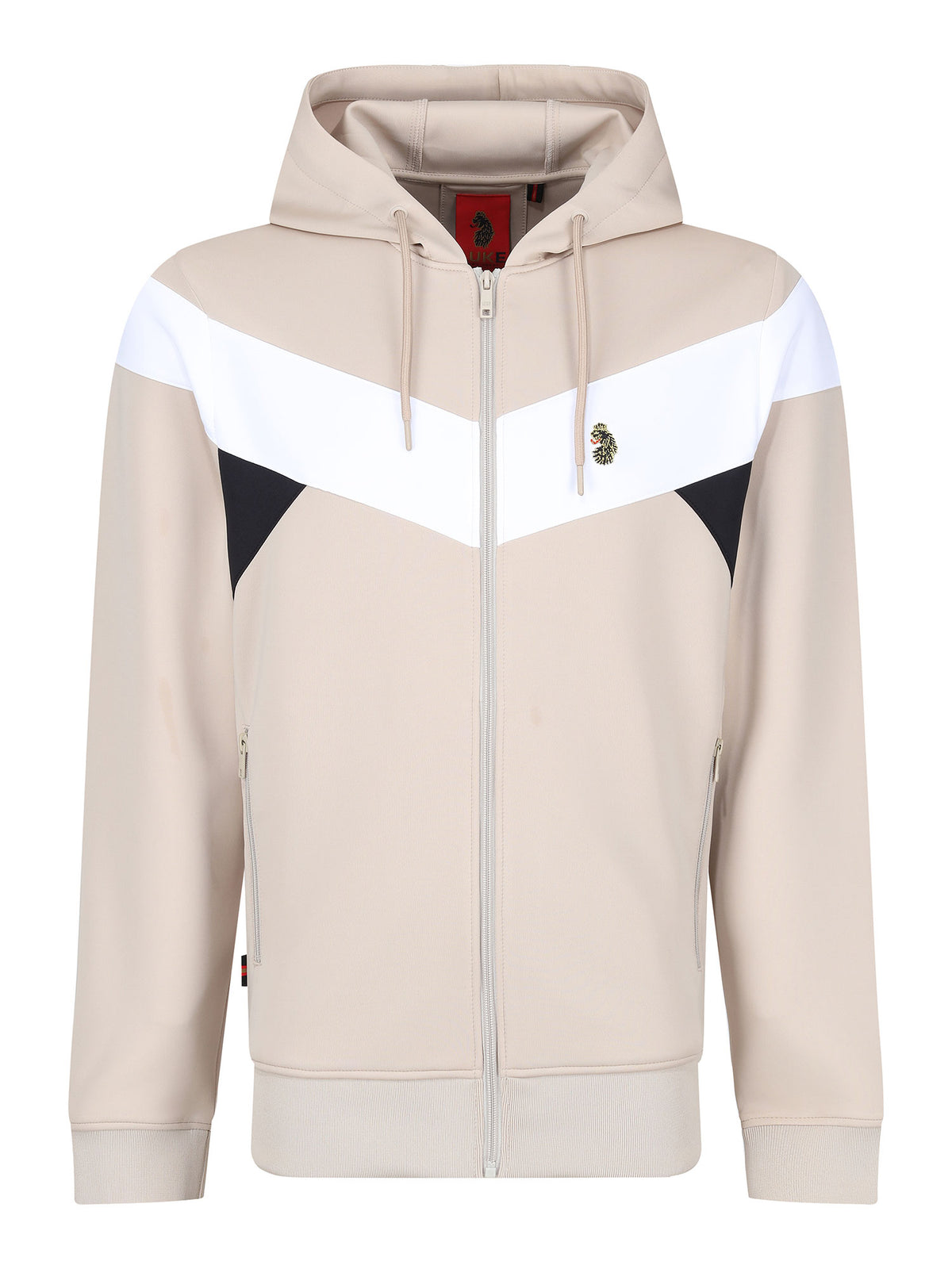BALDUR ZIP PANELLED HOODIE