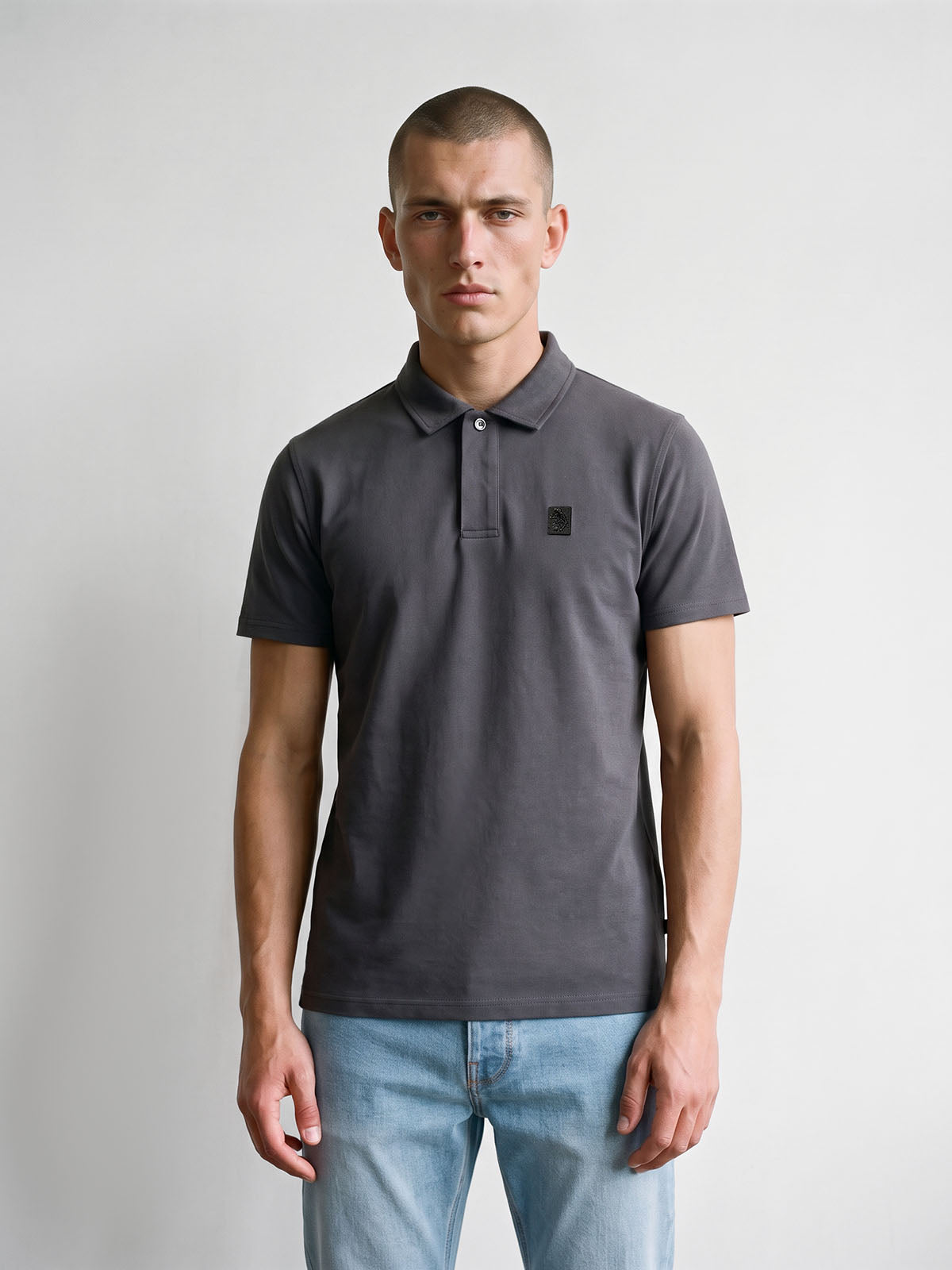 Breathtaking Premium Modal Polo Shirt - Charcoal