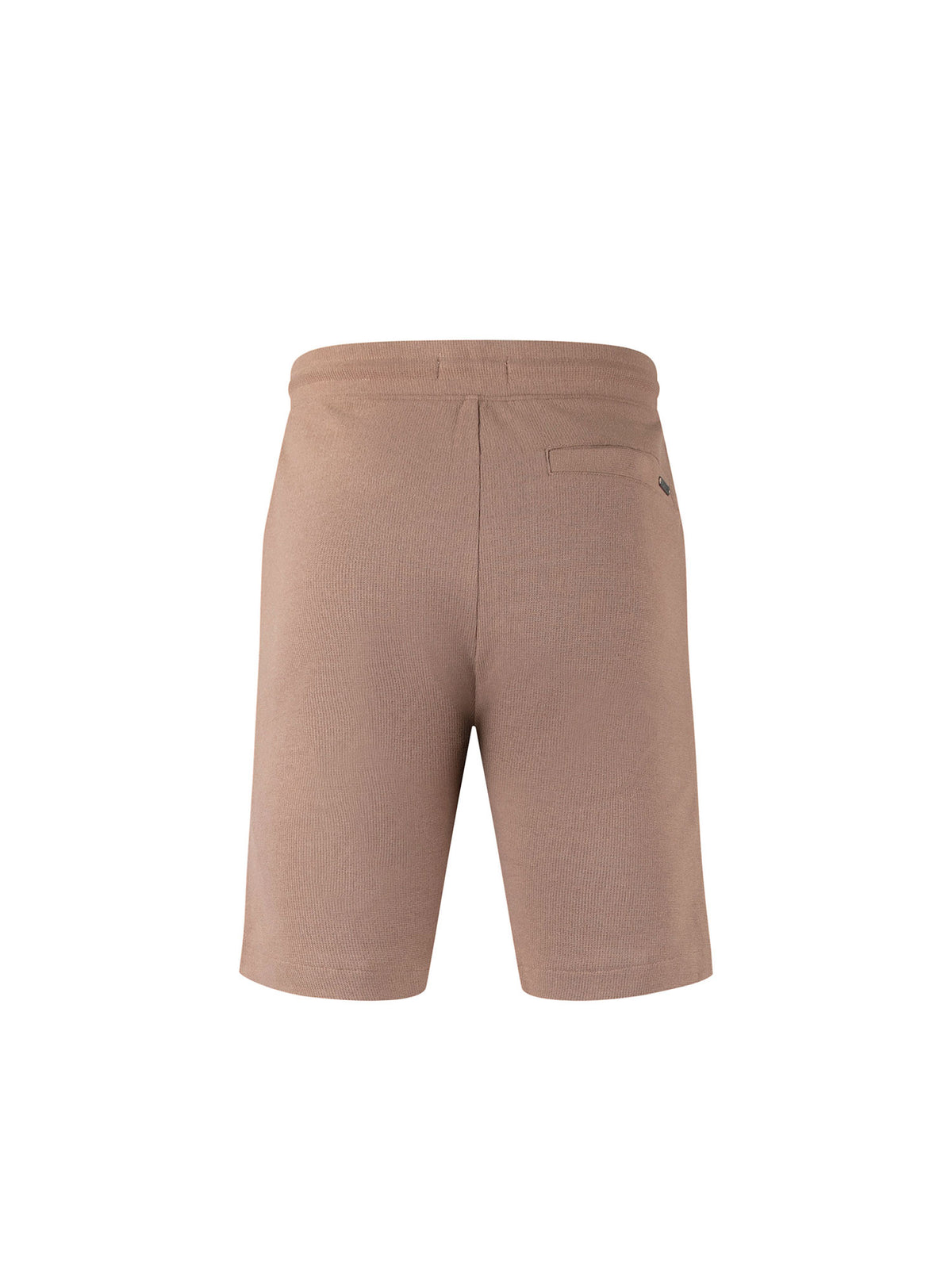 Laki Textured Drawcord Shorts - Brown