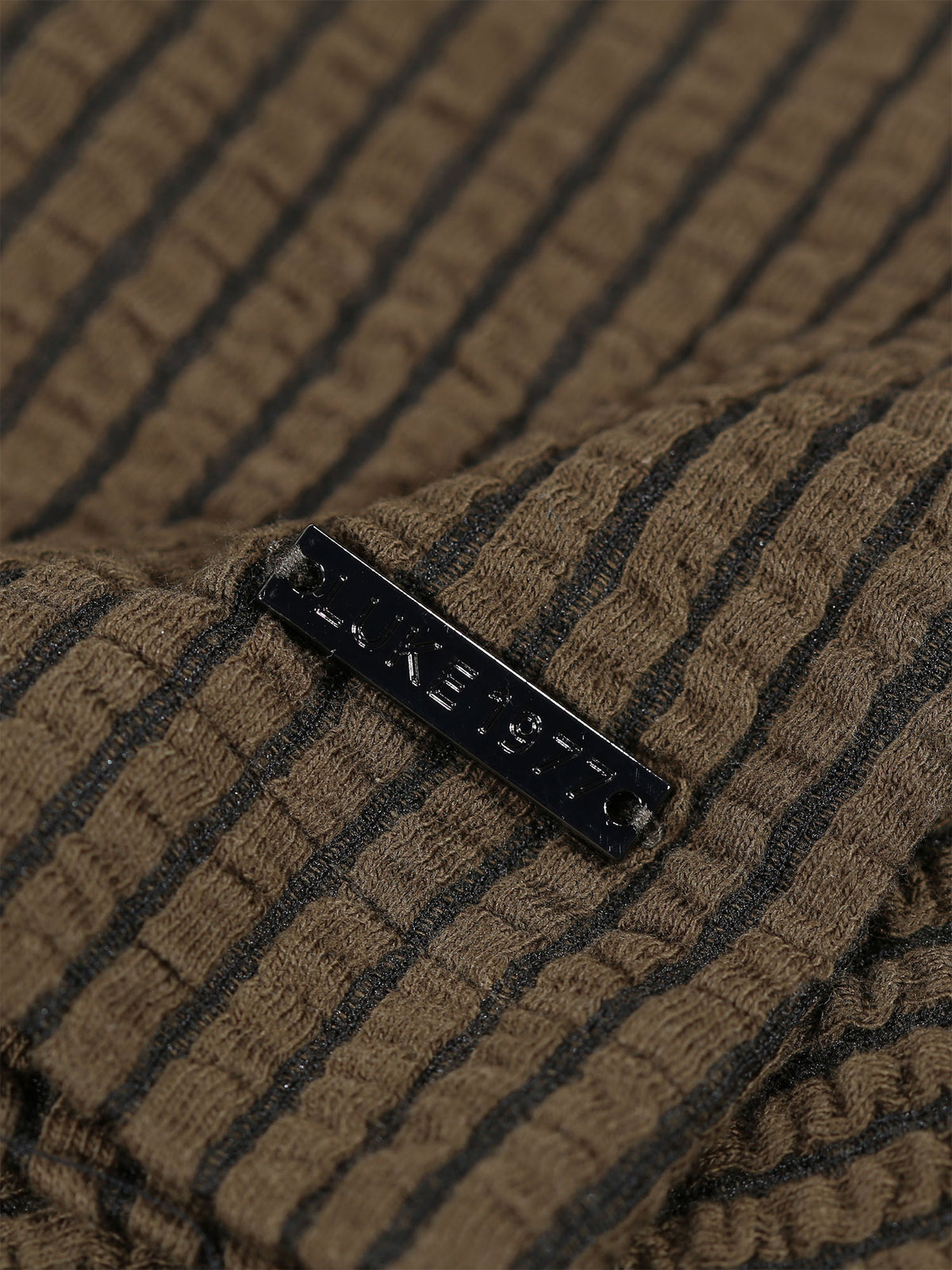Men's brown shorts with drawstring waistband.