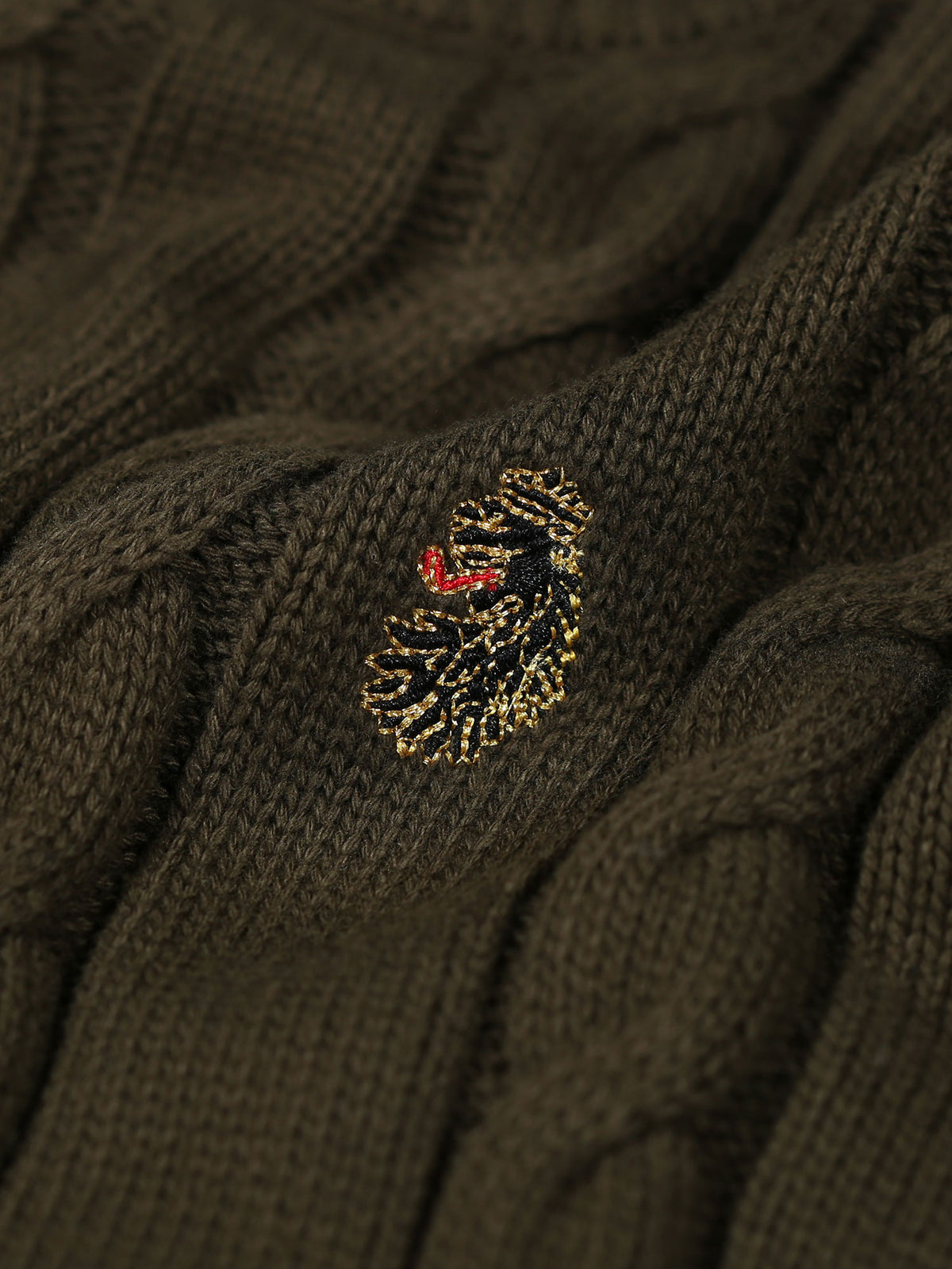 ASPEN TEXTURED CREW NECK KNITTED JUMPER