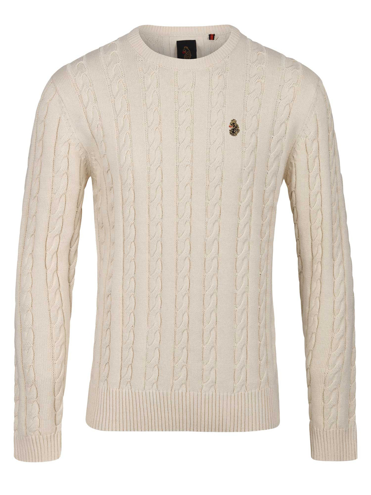 ASPEN TEXTURED CREW NECK KNITTED JUMPER