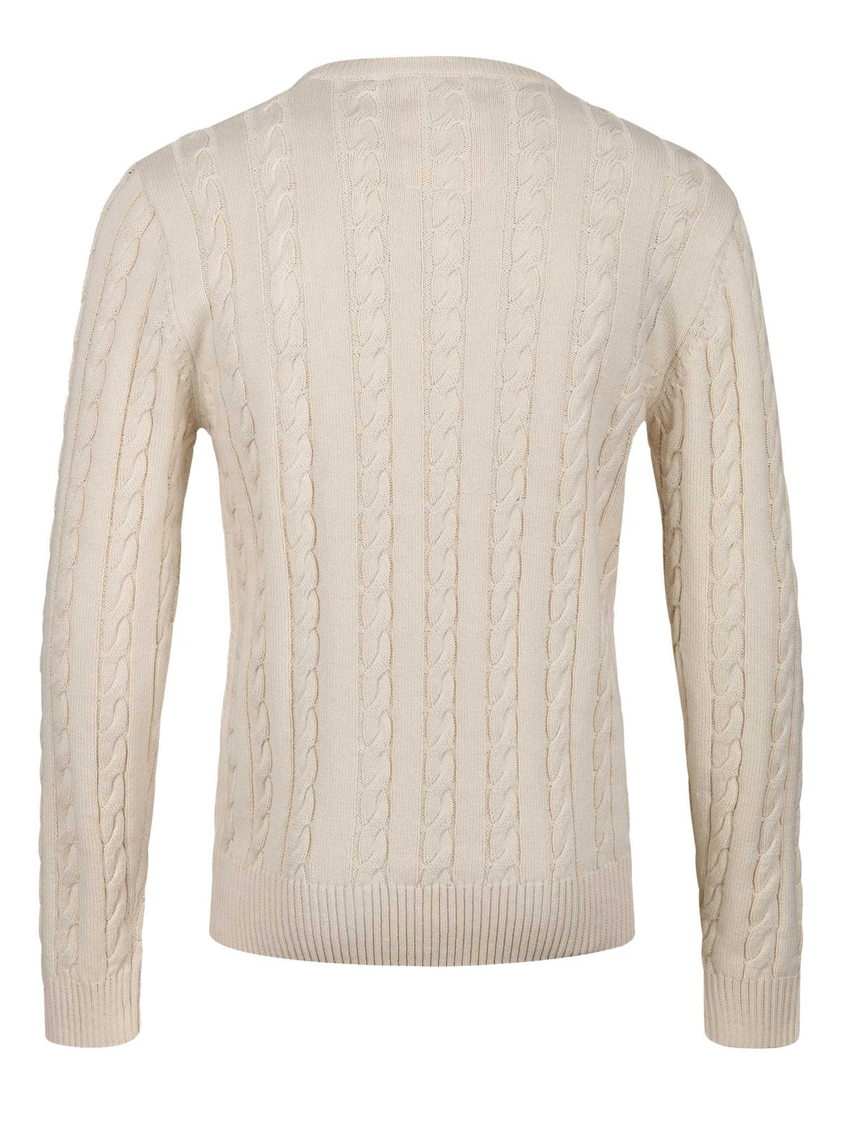 ASPEN TEXTURED CREW NECK KNITTED JUMPER
