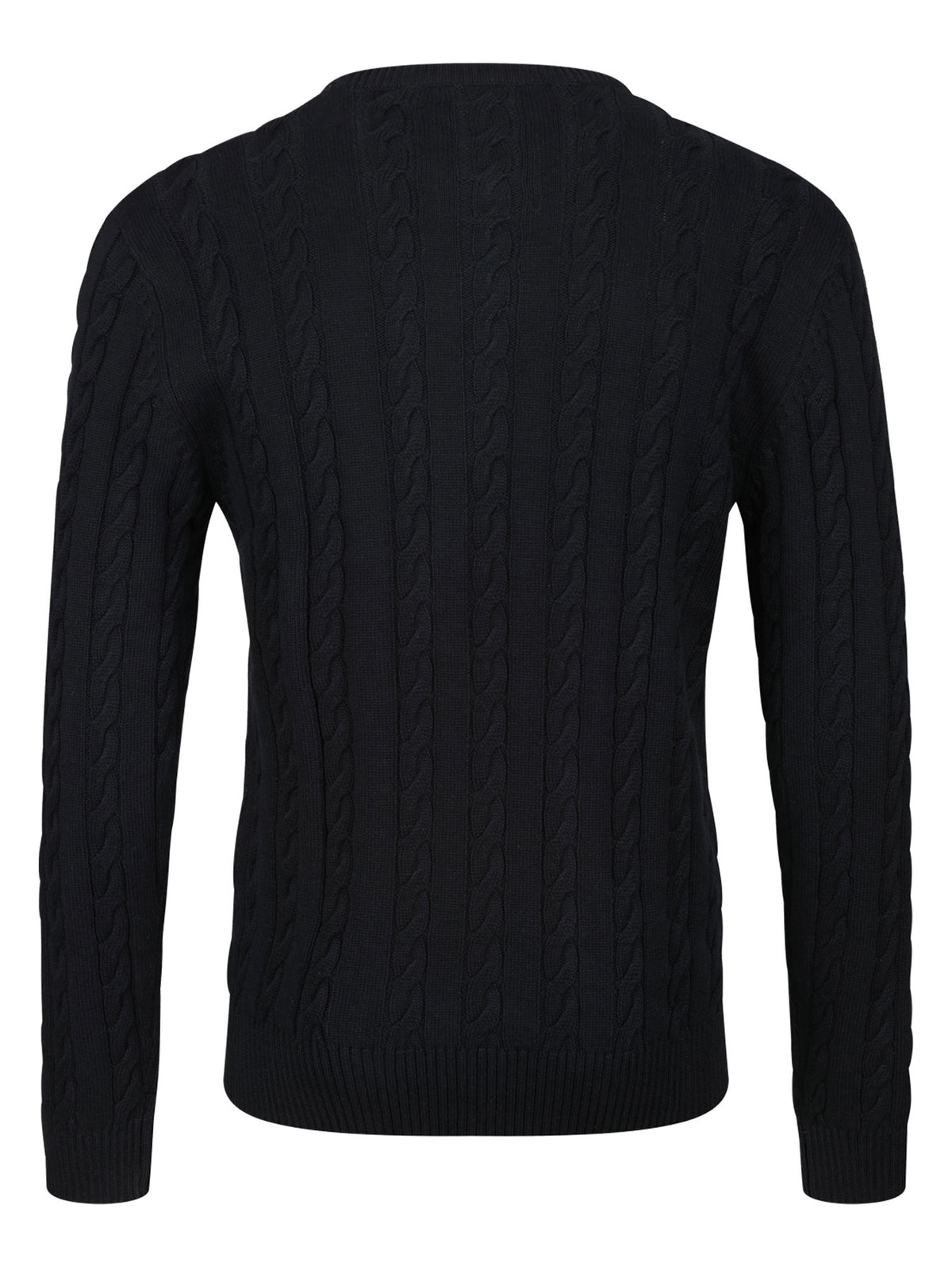 ASPEN TEXTURED CREW NECK KNITTED JUMPER