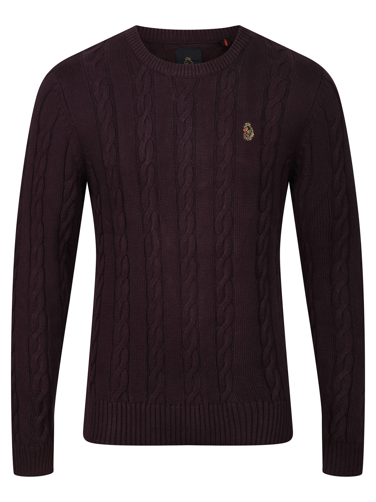 ASPEN TEXTURED CREW NECK KNITTED JUMPER