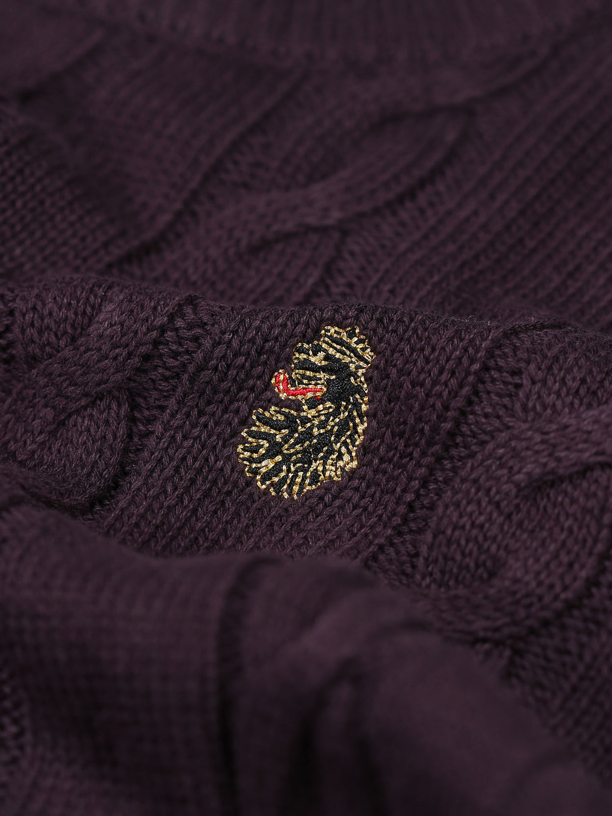 ASPEN TEXTURED CREW NECK KNITTED JUMPER