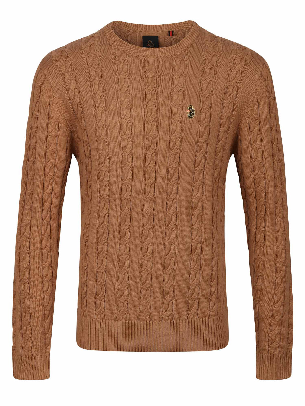 ASPEN TEXTURED CREW NECK KNITTED JUMPER
