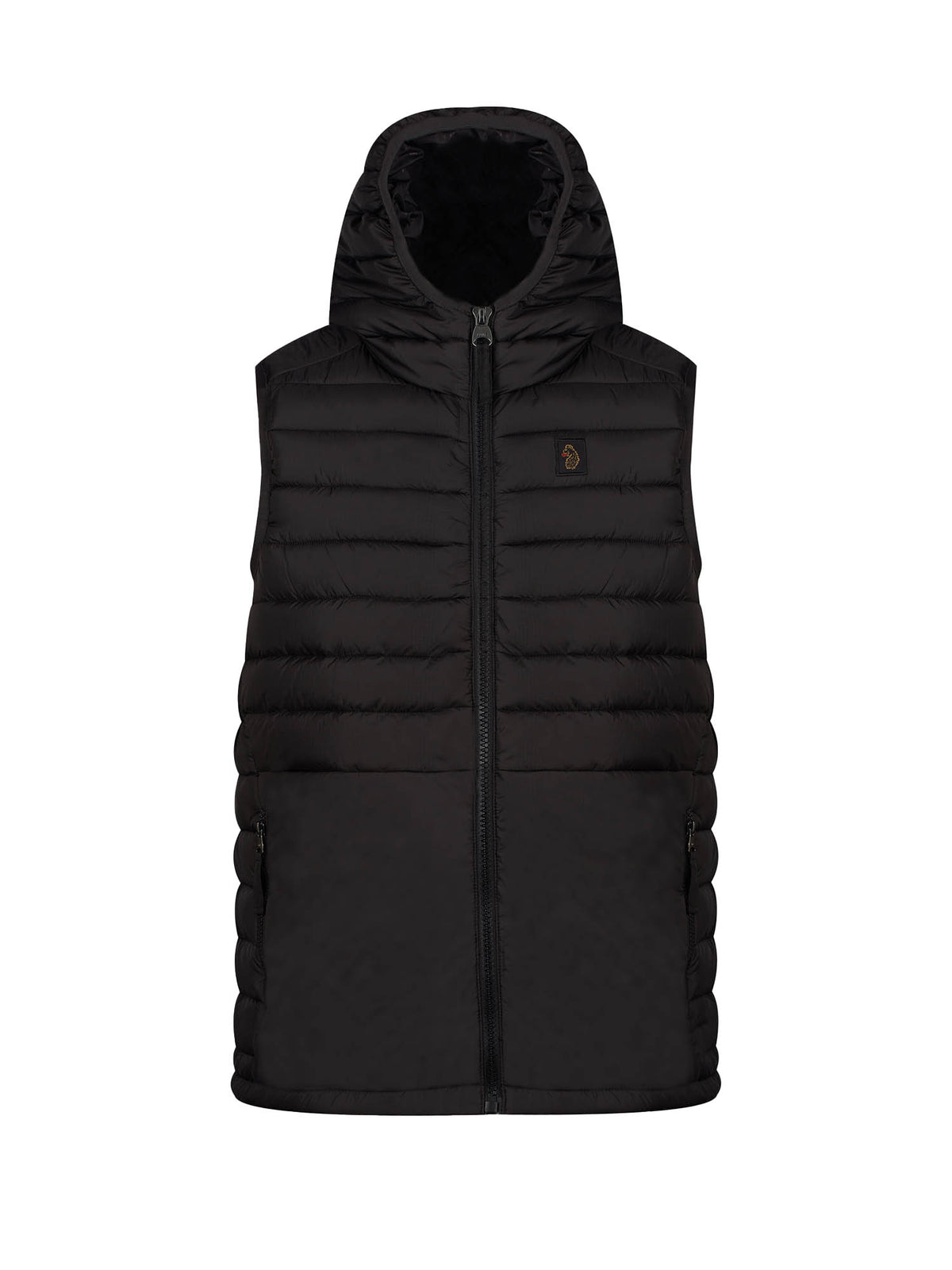 Men's black gilet.