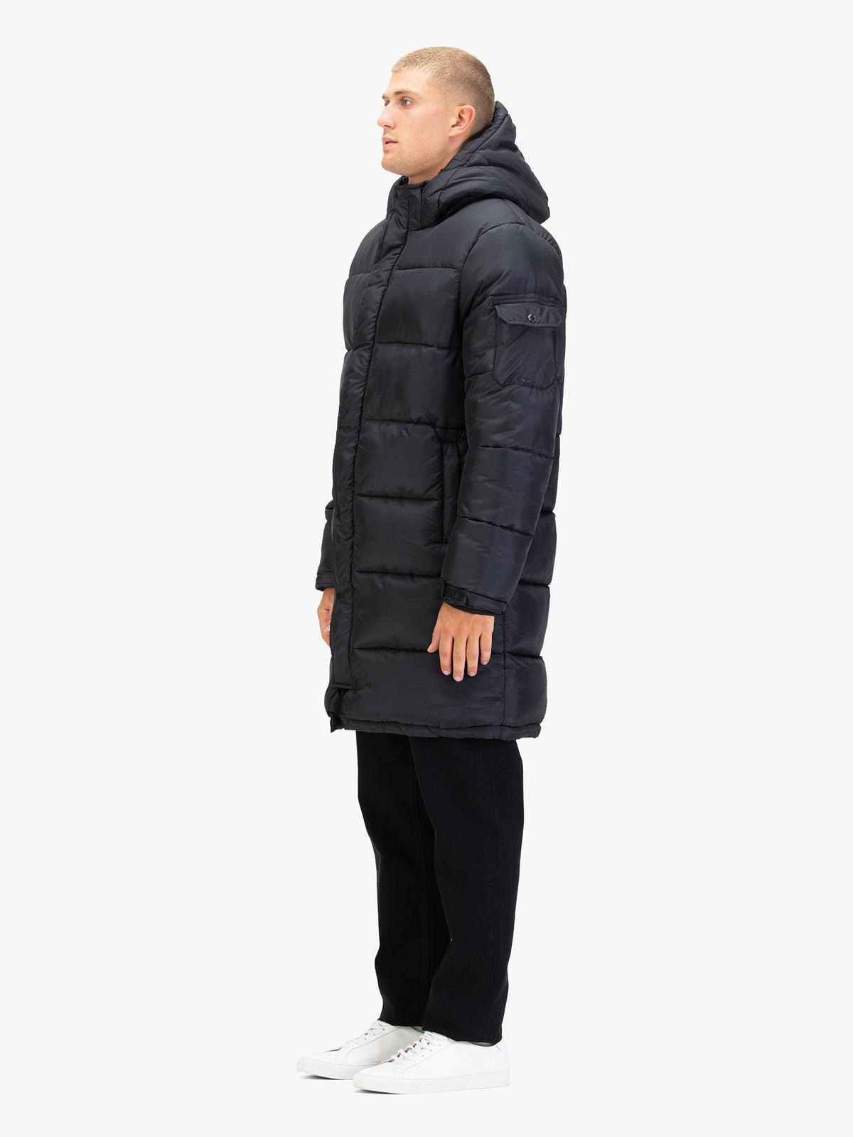 Inuit Long Padded Coat - Black