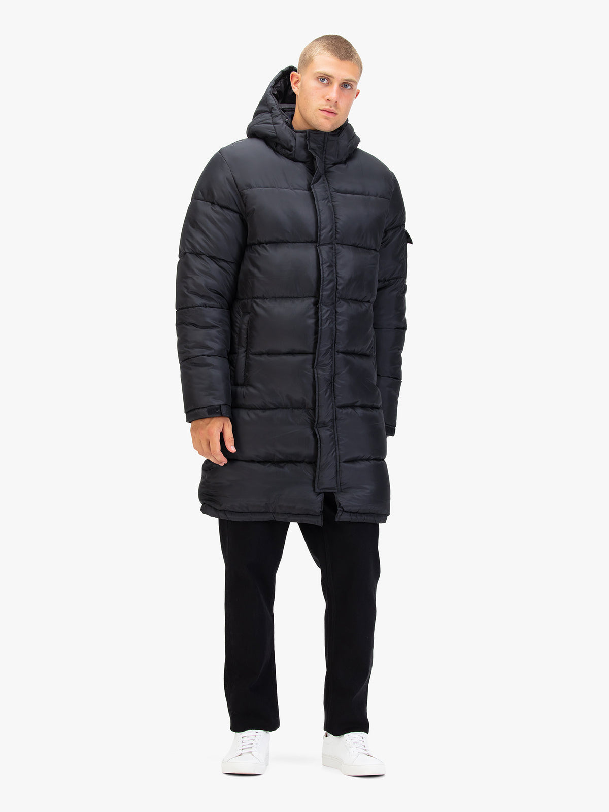 Inuit Long Padded Coat - Black