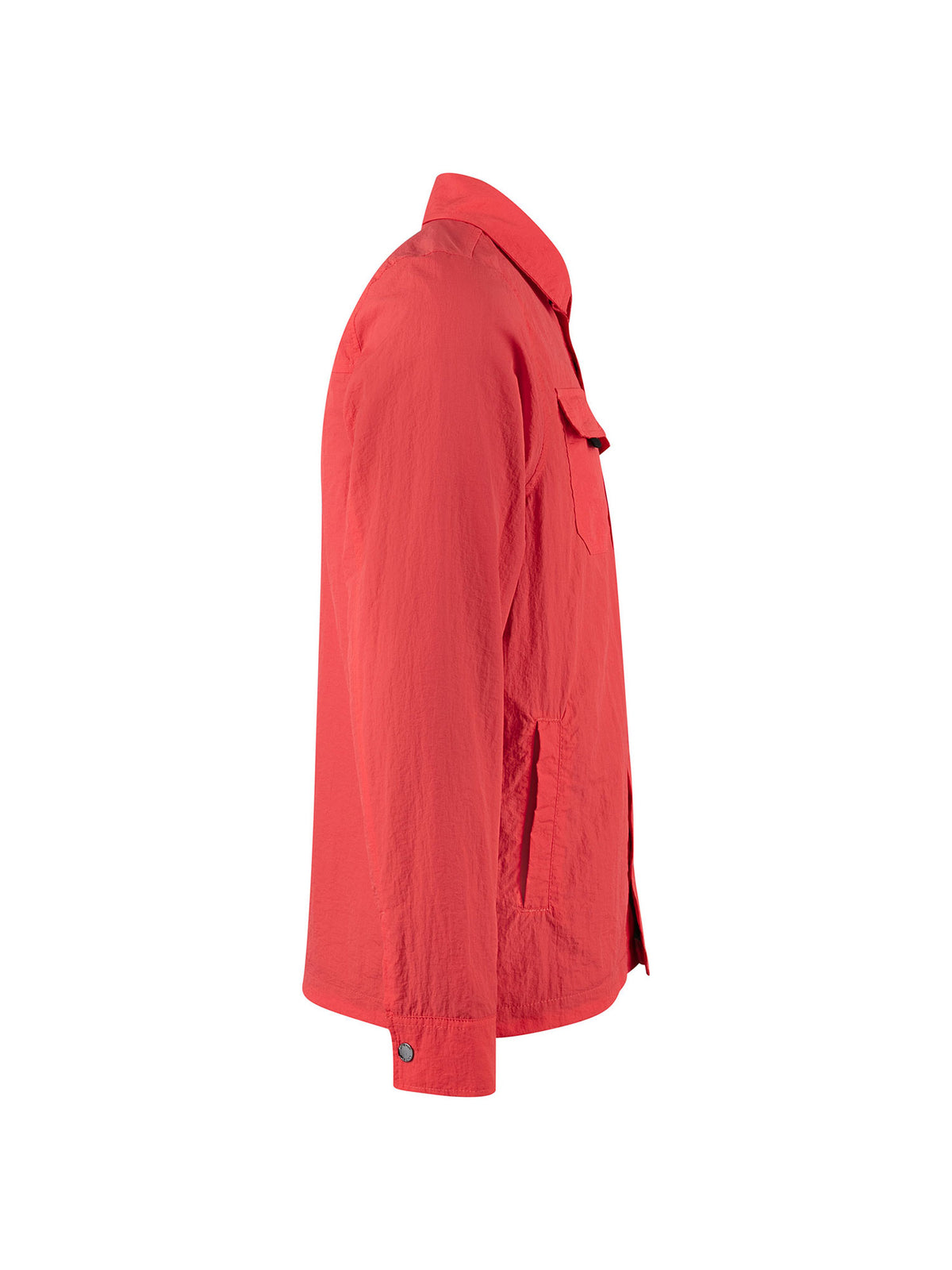 Seattle Crinkled Nylon Shacket - Grenadine