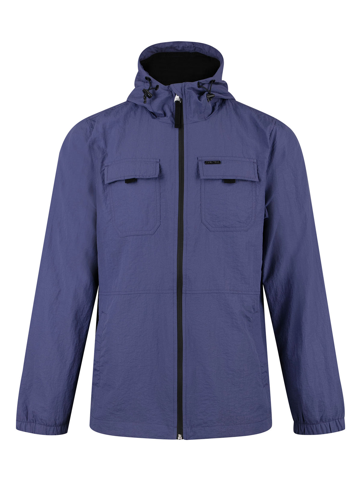 DENVER CRINKLED NYLON HOODED JACKET