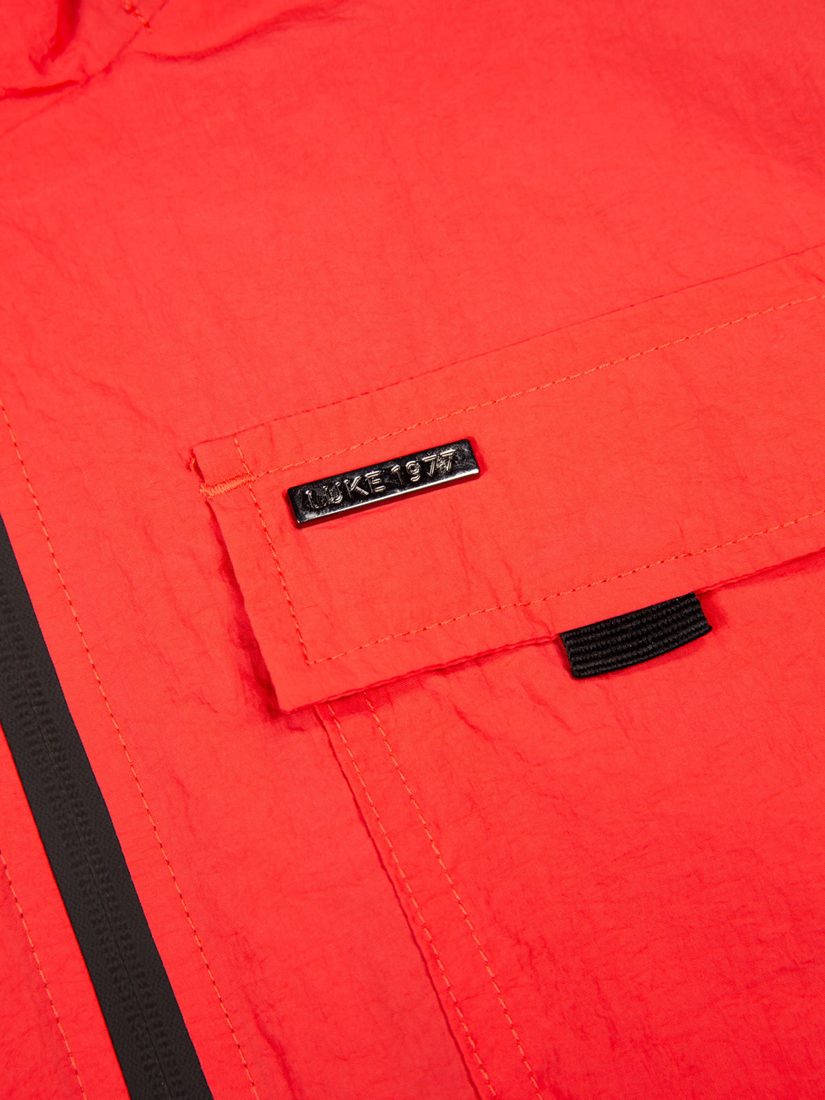 Men's red jacket.